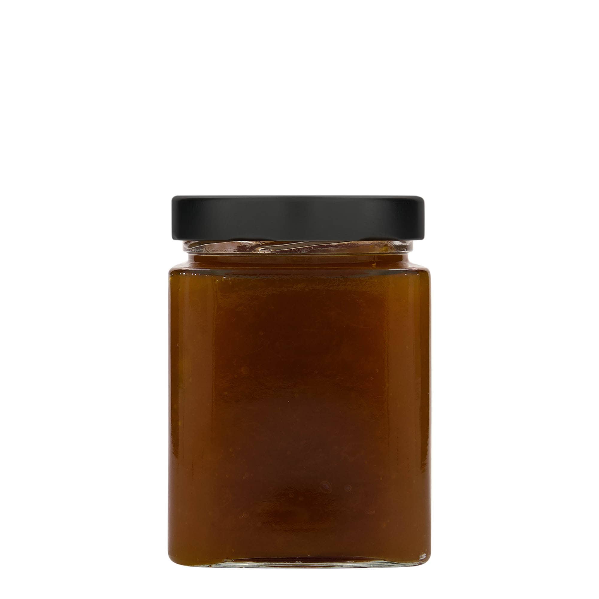 580 ml borcan pătrat „Ikarus”, gura: Deep-Twist-Off (DTO 82)