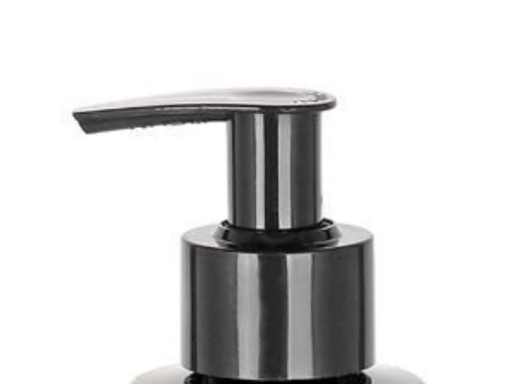 Capac cu filet pentru pompă dozatoare, plastic PP, negru, pentru gura: 24/410