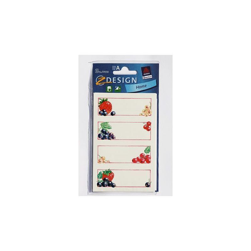 Etichete Zweckform „Coacăze negre”, dreptunghiulare, hârtie, multicolore Etichete Zweckform „Coacăze negre”, dreptunghiulare, hârtie, multicolore