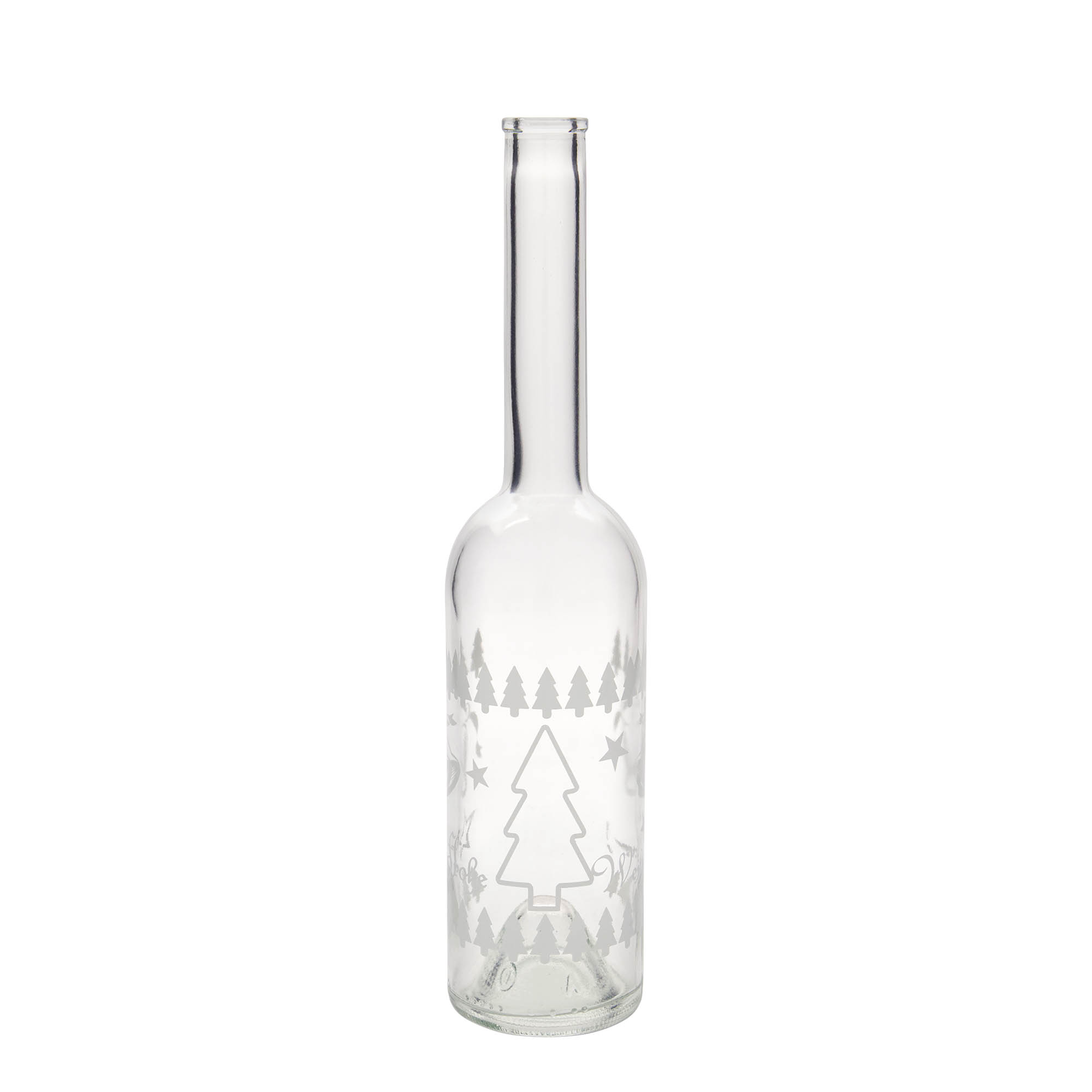 Sticlă de sticlă de 500 ml „Opera”, motiv: Crăciun clasic, deschidere: dop Sticlă de sticlă de 500 ml „Opera”, motiv: Crăciun clasic, deschidere: dop