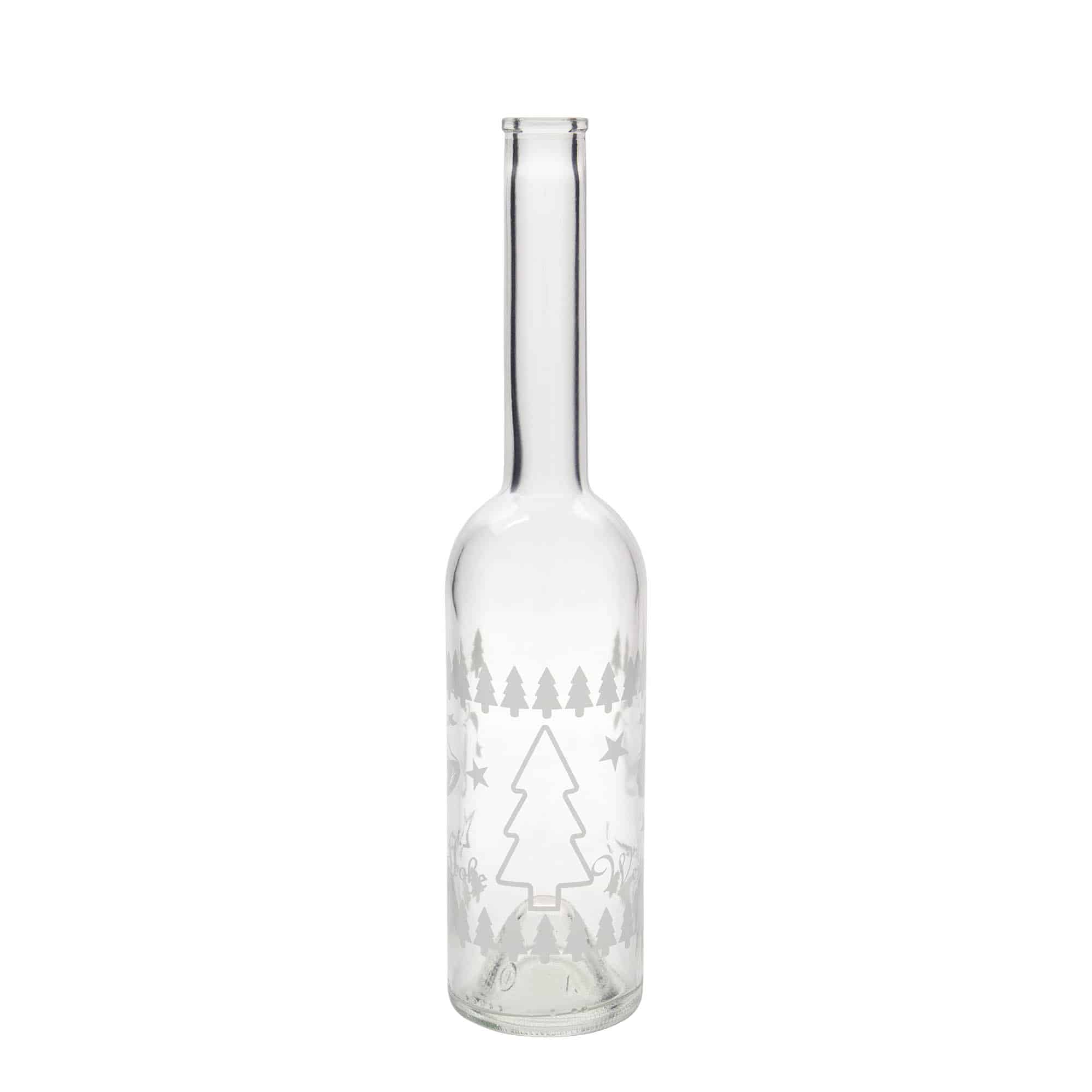 Sticlă de sticlă de 500 ml „Opera”, motiv: Crăciun clasic, deschidere: dop