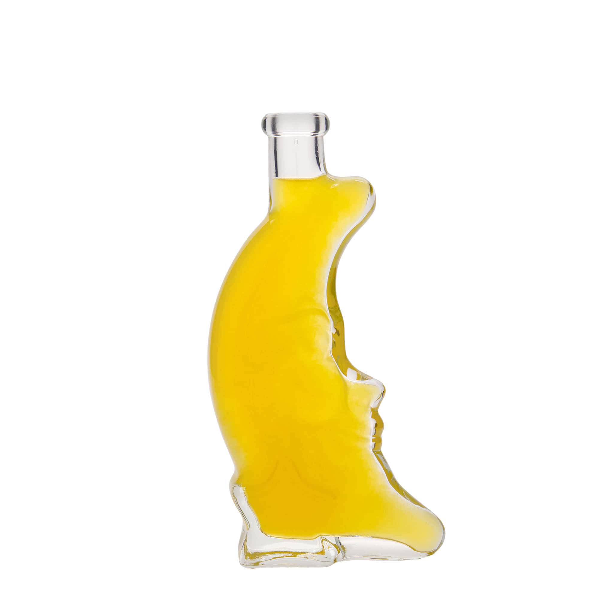 Sticlă de sticlă de 200 ml „Lună”, gură: dop de plută