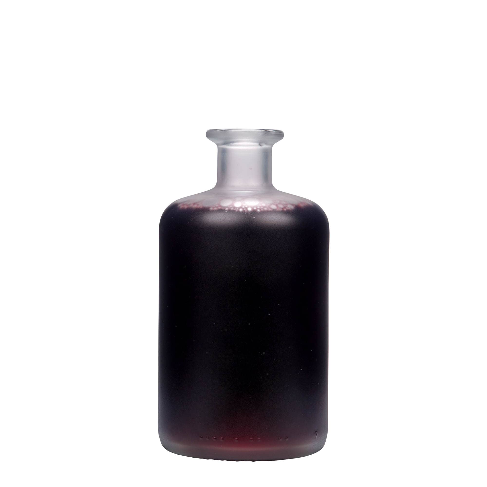 Sticlă de 500 ml pentru farmacist, înghețată, gura: plută Sticlă de 500 ml pentru farmacist, înghețată, gura: plută