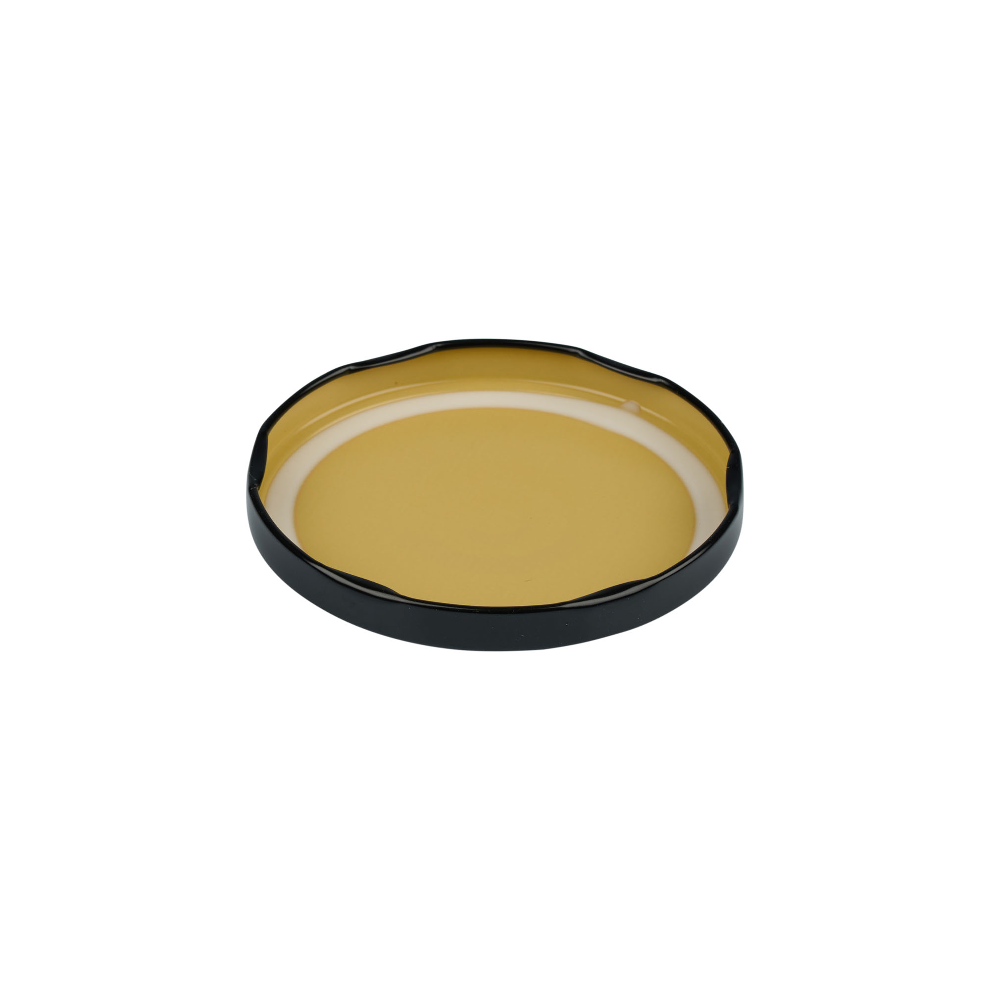 Capac Twist-Off, tablă albă, negru, pentru deschidere: TO 82 Capac Twist-Off, tablă albă, negru, pentru deschidere: TO 82