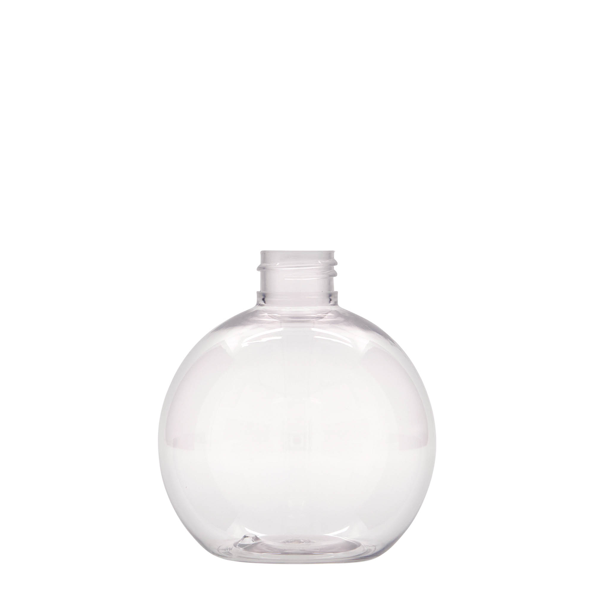 Sticlă PET 250 ml „Perry”, rotundă, plastic, gura: 24/410 Sticlă PET 250 ml „Perry”, rotundă, plastic, gura: 24/410