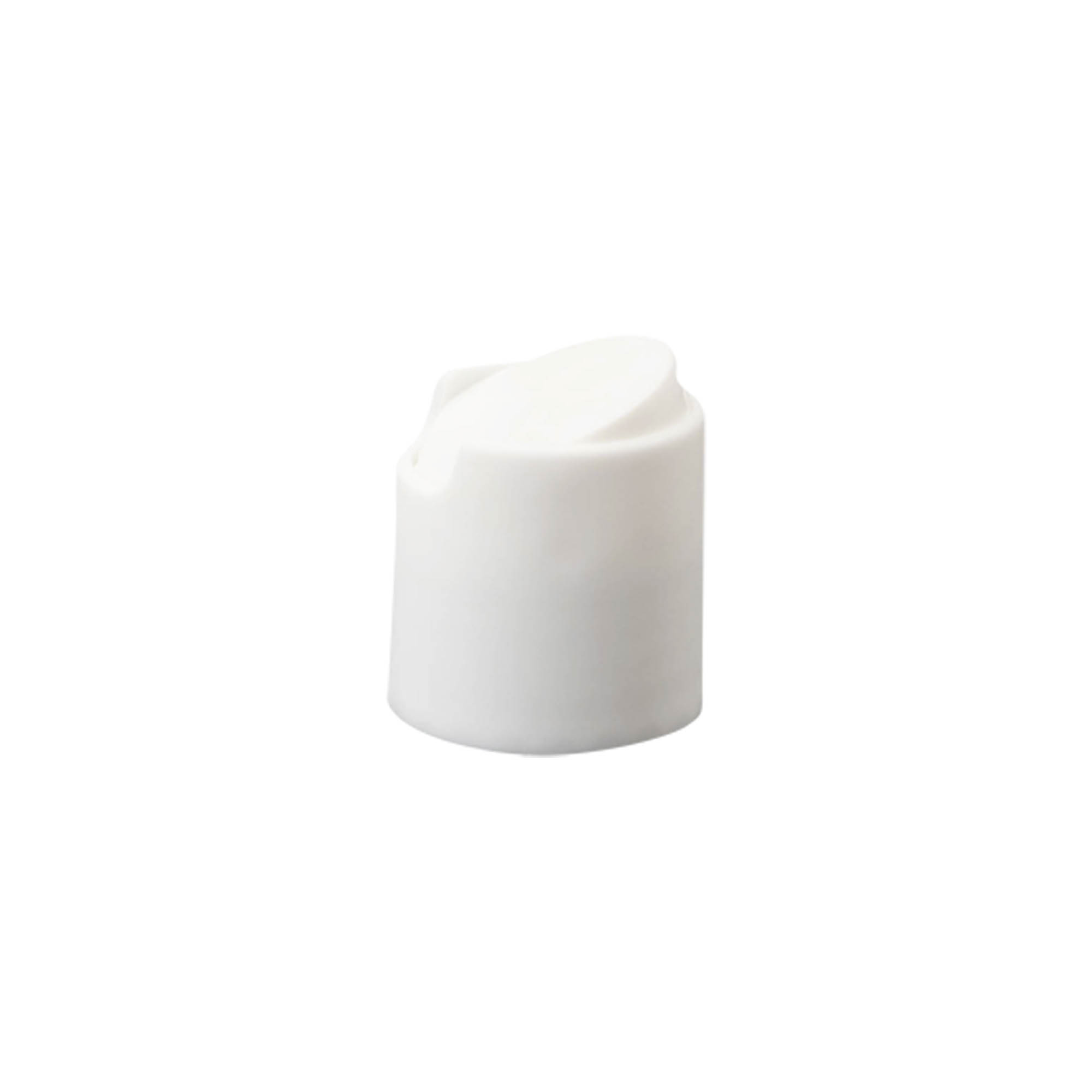 Capac cu filet Disc Top, plastic PP, alb, pentru gura: 24/410 Capac cu filet Disc Top, plastic PP, alb, pentru gura: 24/410