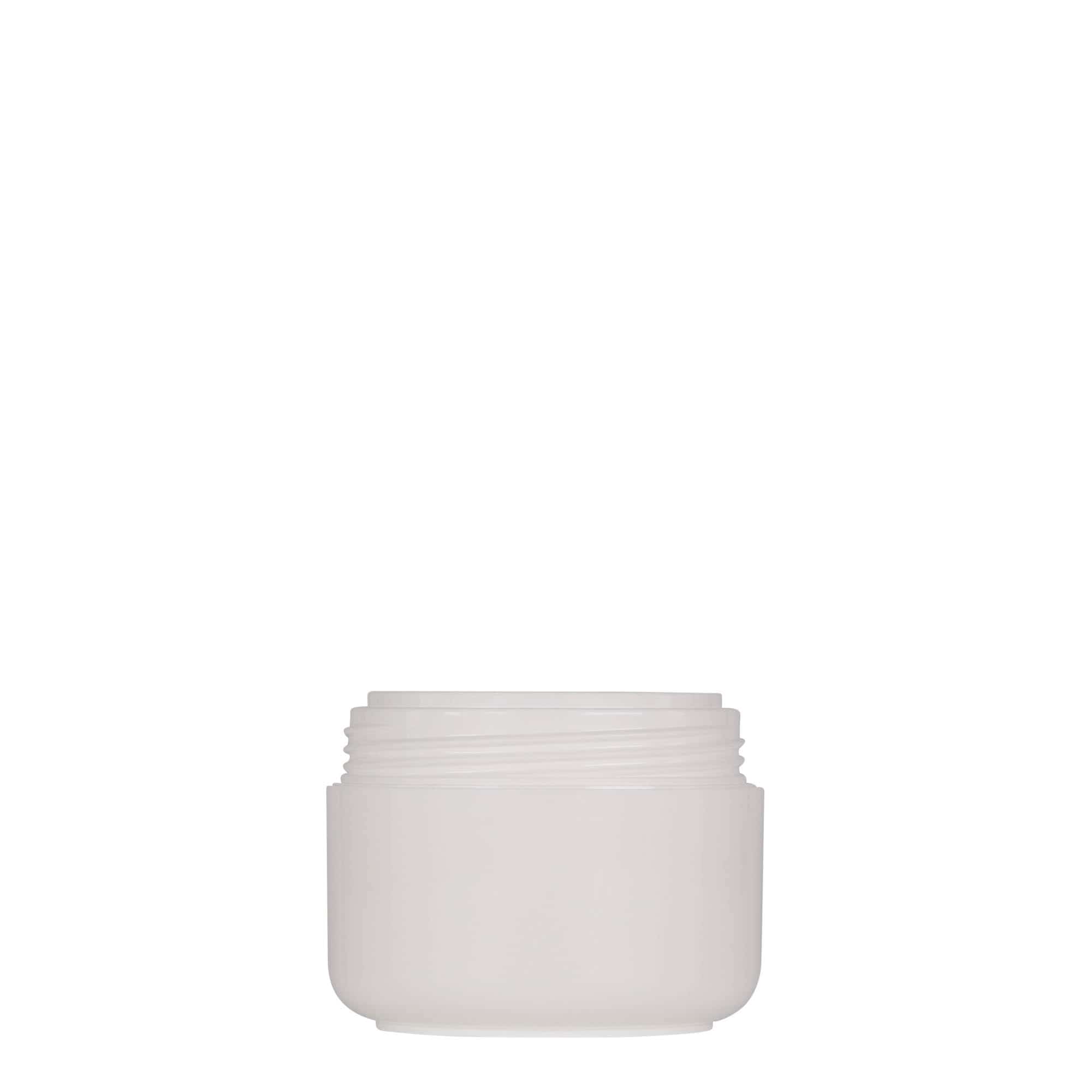 50 ml cutie din plastic „Bianca”, PP, alb, gura: capac cu filet