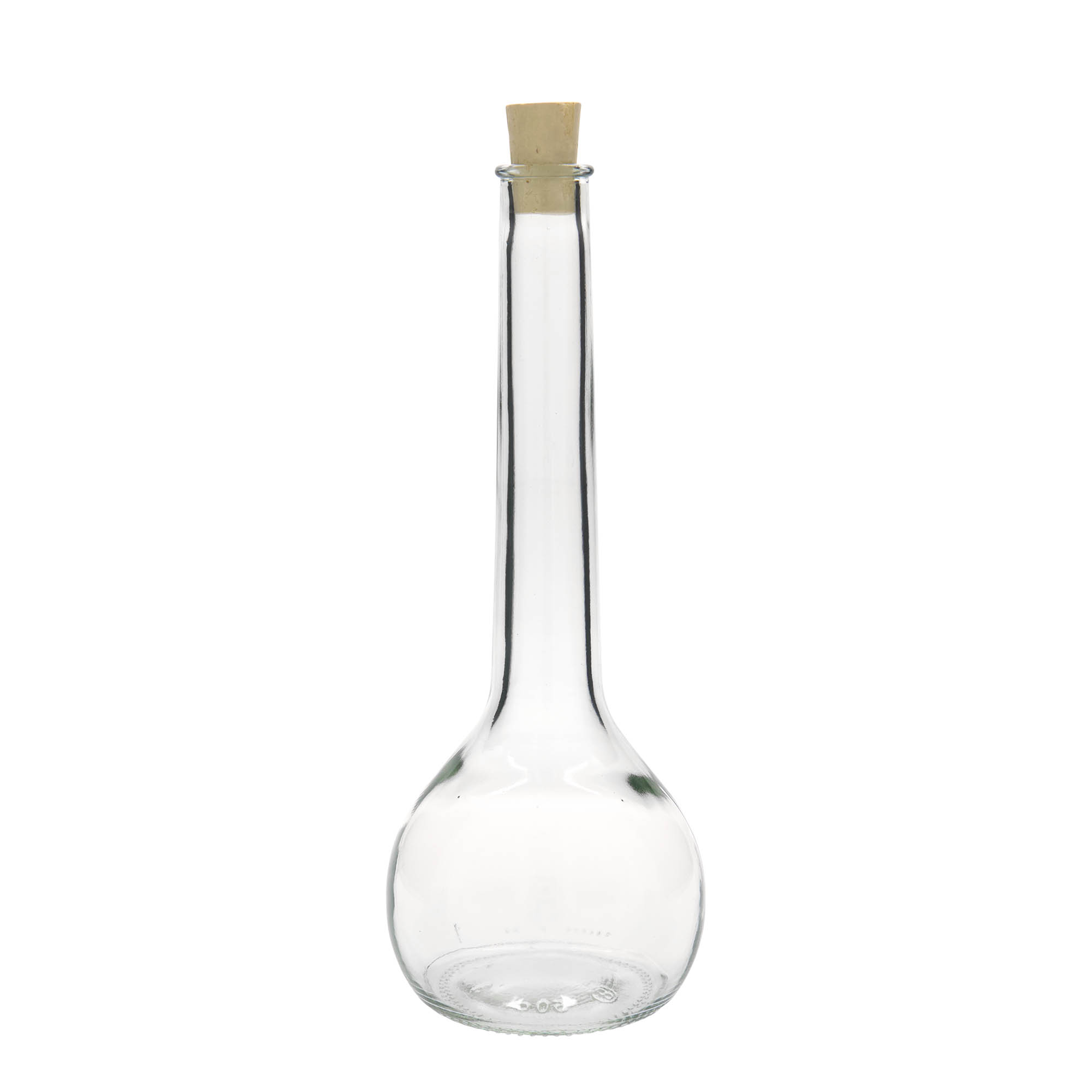 Sticlă de sticlă de 500 ml „Tulipano”, gura: dop de plută Sticlă de sticlă de 500 ml „Tulipano”, gura: dop de plută