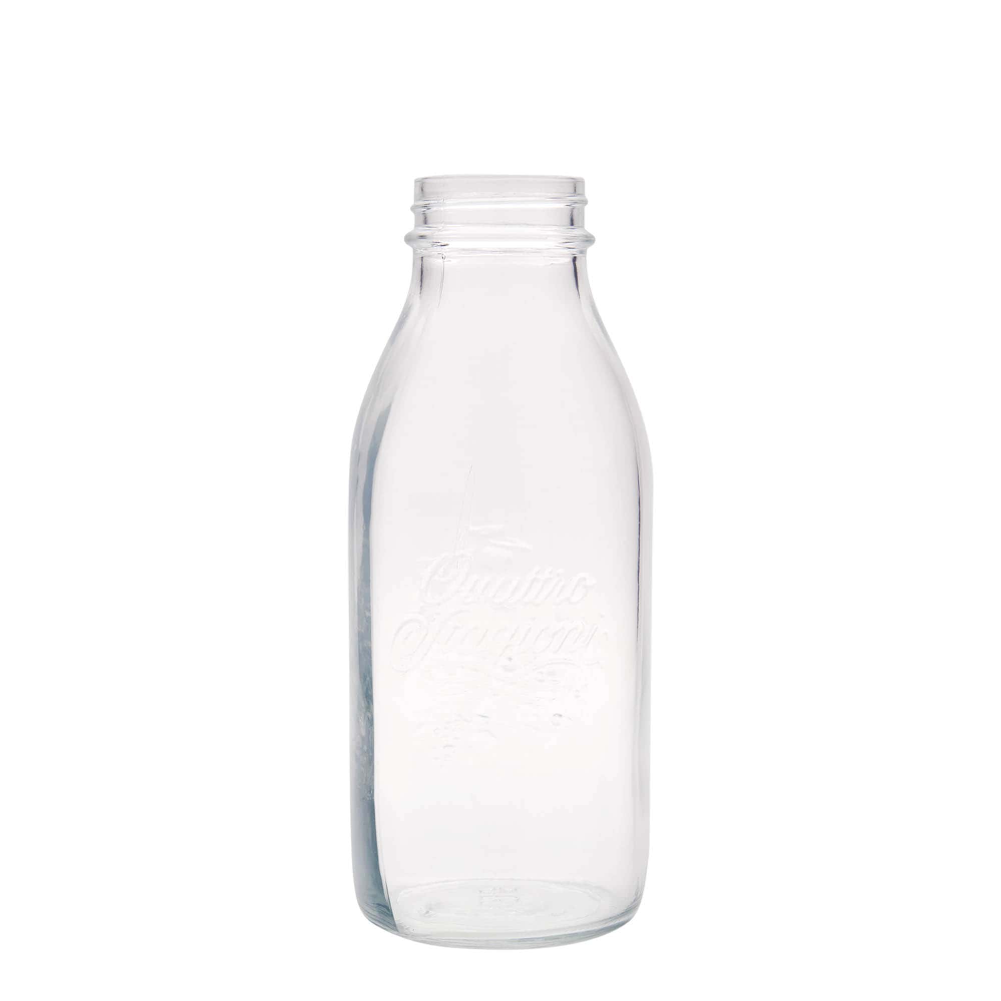 Sticlă de sticlă de 1.000 ml „Quattro Stagioni”, gura: capac cu filet
