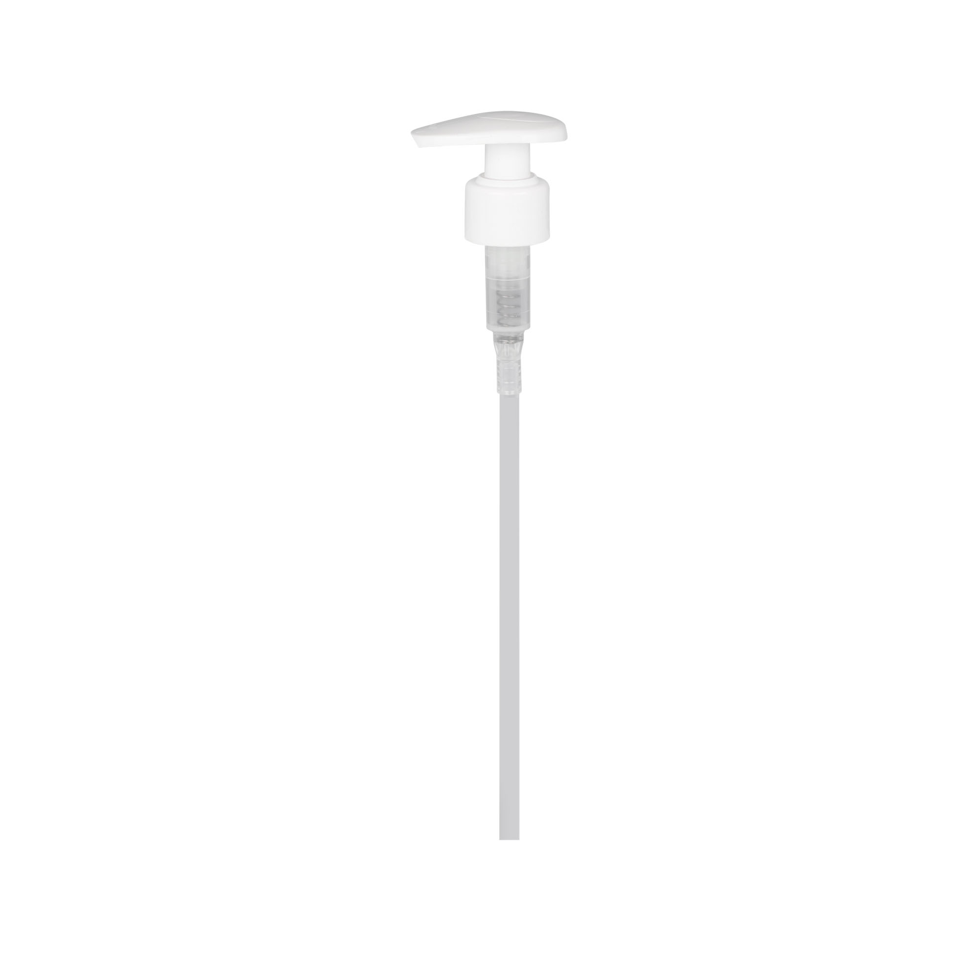 Capac cu filet pentru pompă dozatoare, plastic PP, alb, pentru deschidere: 24/410 Capac cu filet pentru pompă dozatoare, plastic PP, alb, pentru deschidere: 24/410
