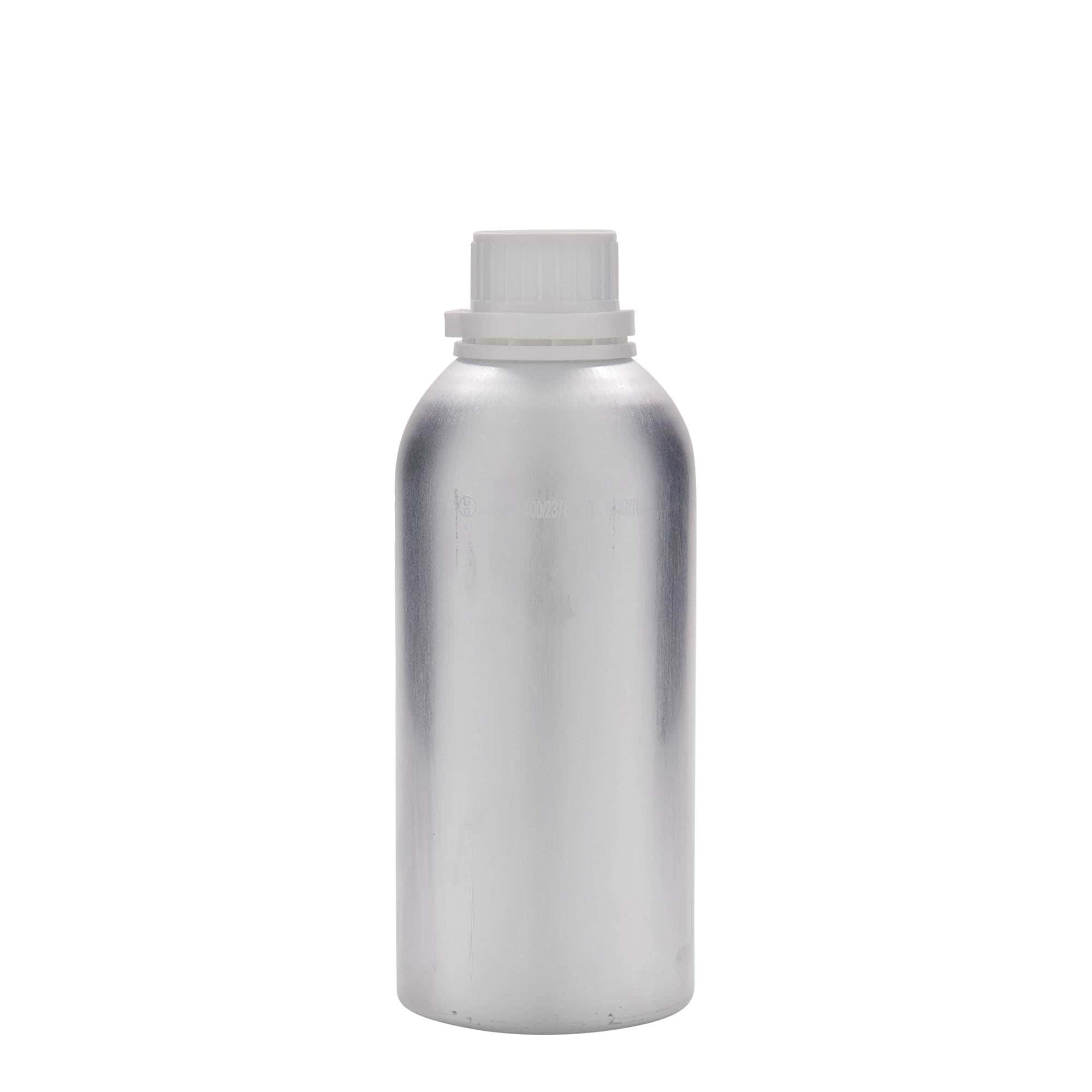 Sticlă de aluminiu de 625 ml, metal, argintiu, gura: DIN 32