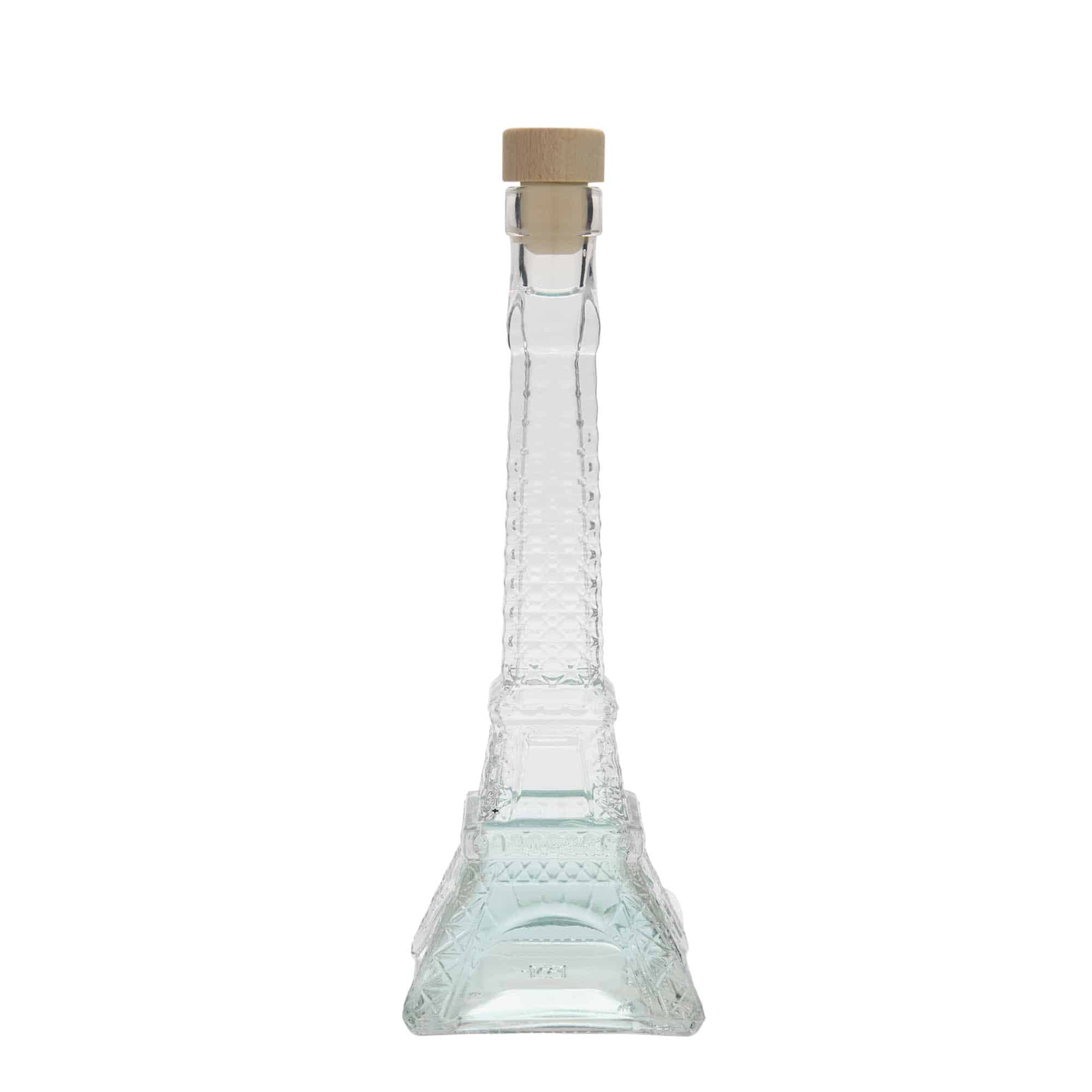 Sticlă de sticlă de 200 ml „Turnul Eiffel”, deschidere: dop de plută