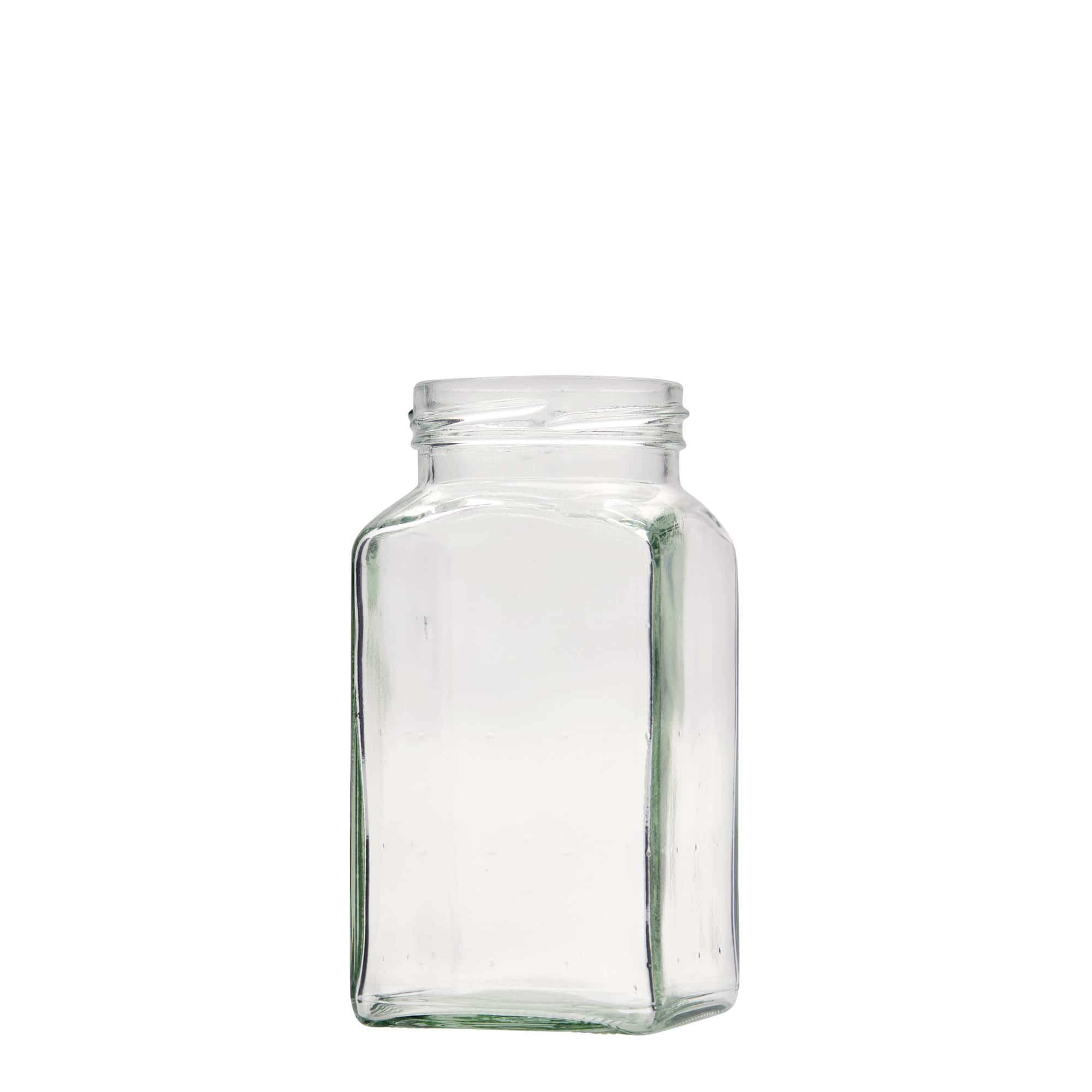 312 ml borcan pătrat, gura: Twist-Off (TO 58) 312 ml borcan pătrat, gura: Twist-Off (TO 58)