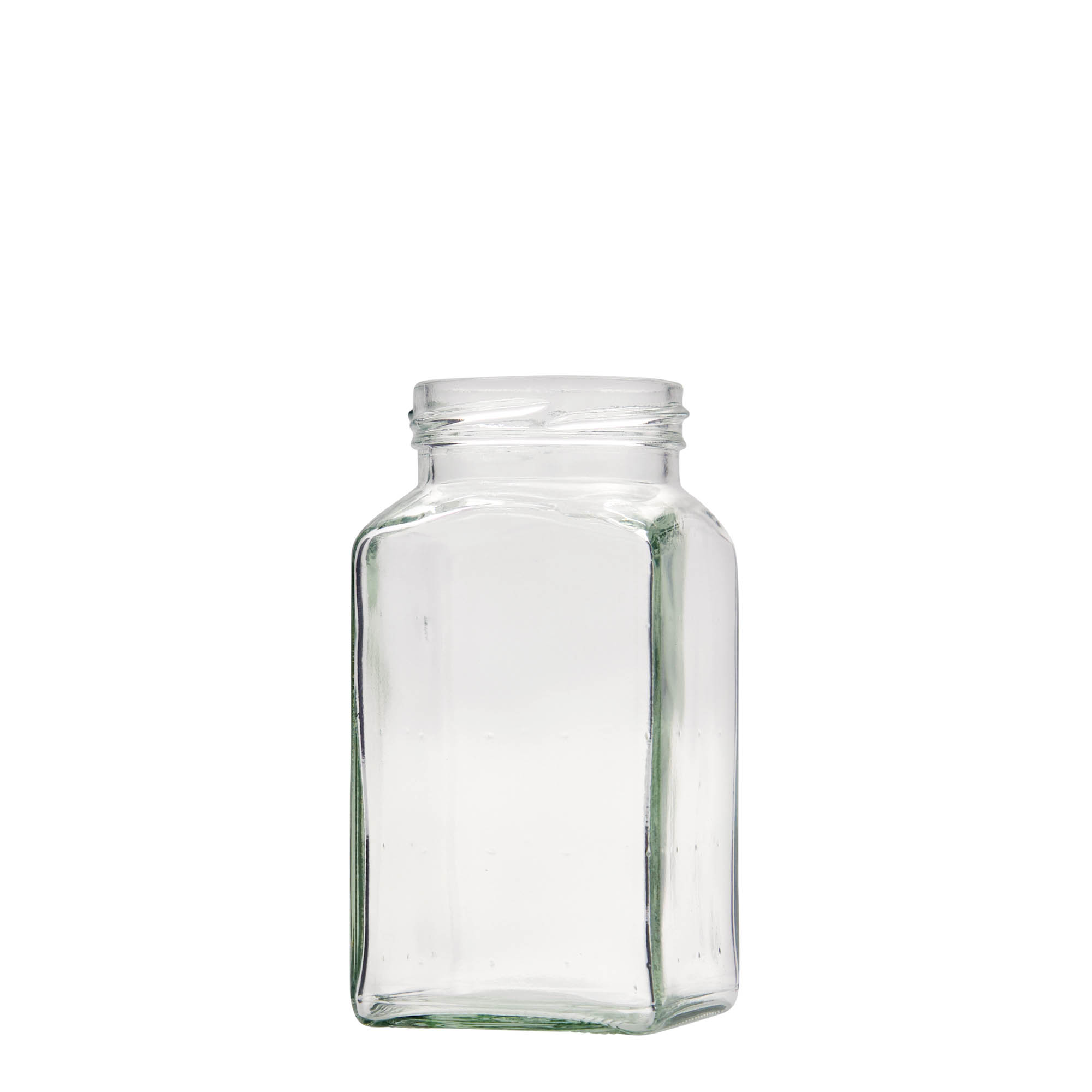312 ml borcan pătrat, gura: Twist-Off (TO 58)
