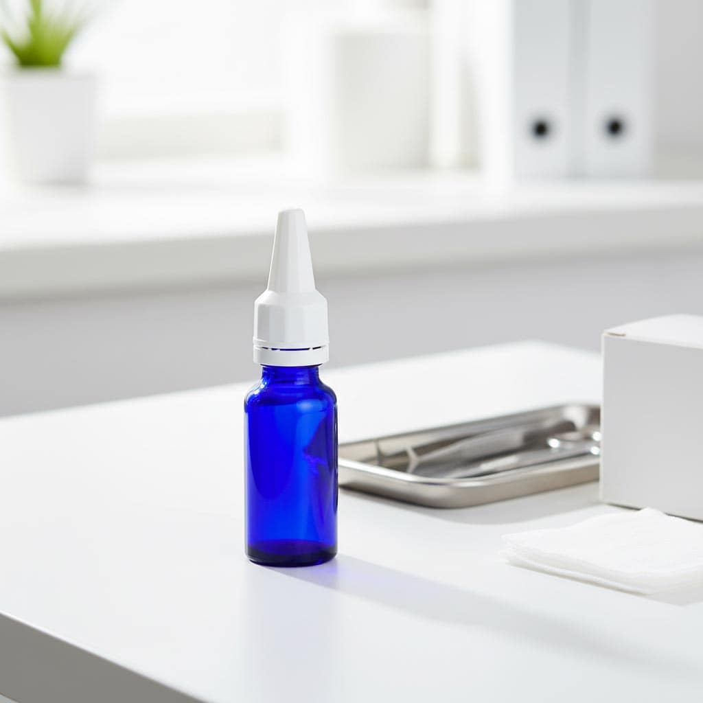 Capac cu filet și aplicator, din plastic PE, alb, pentru deschidere: DIN 18