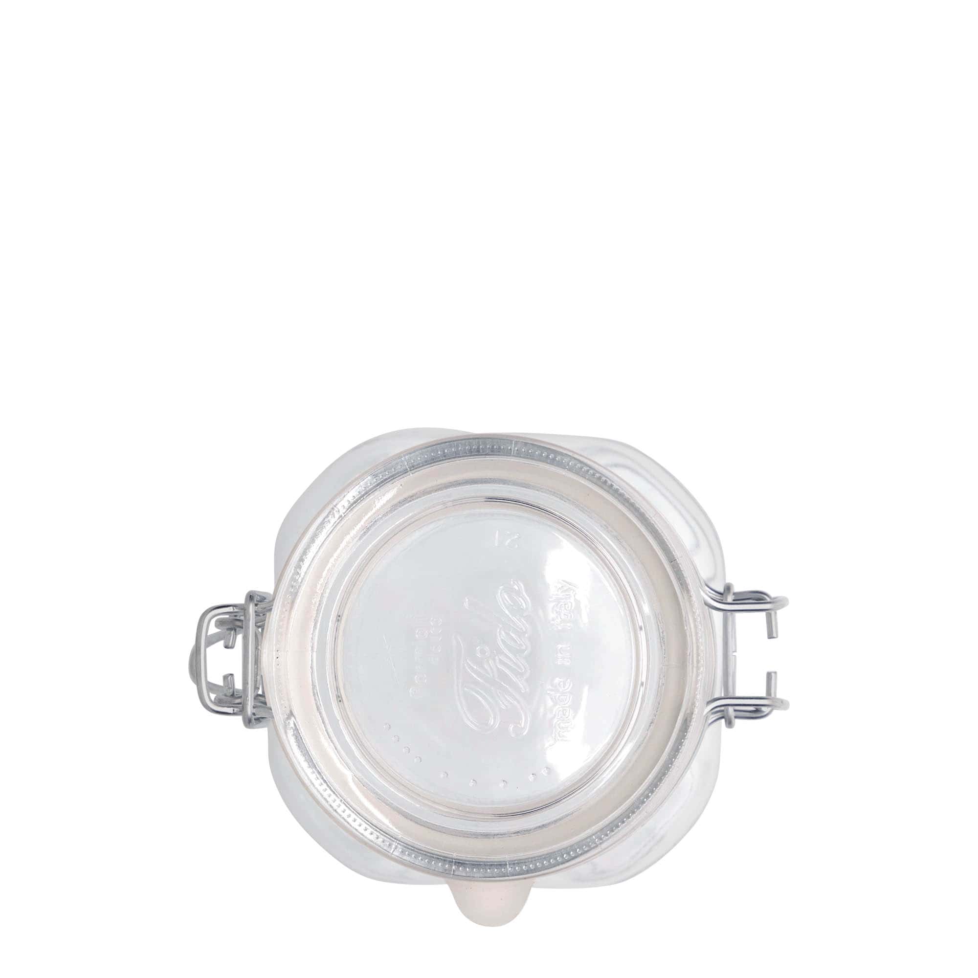 500 ml borcan cu închidere cu sârmă 'Fido', pătrat, deschidere: închidere cu sârmă