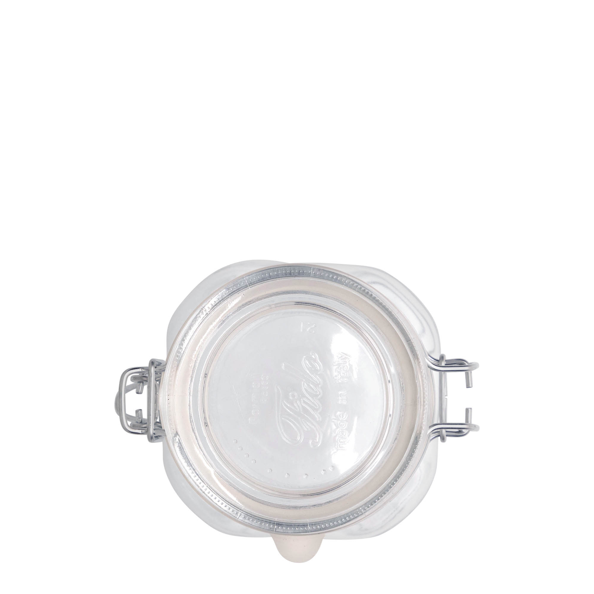 500 ml borcan cu închidere cu sârmă 'Fido', pătrat, deschidere: închidere cu sârmă