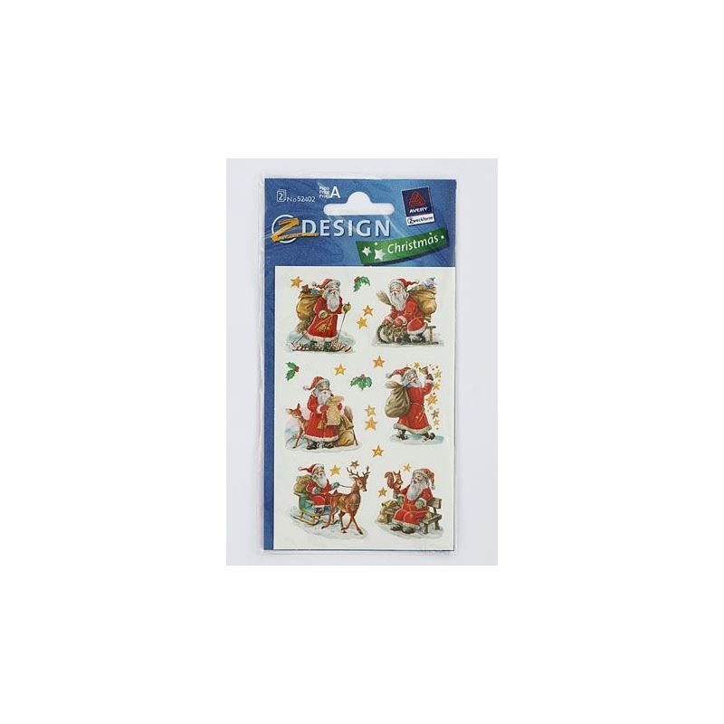 Zweckform autocolante „Moș Crăciun”, hârtie, multicolor