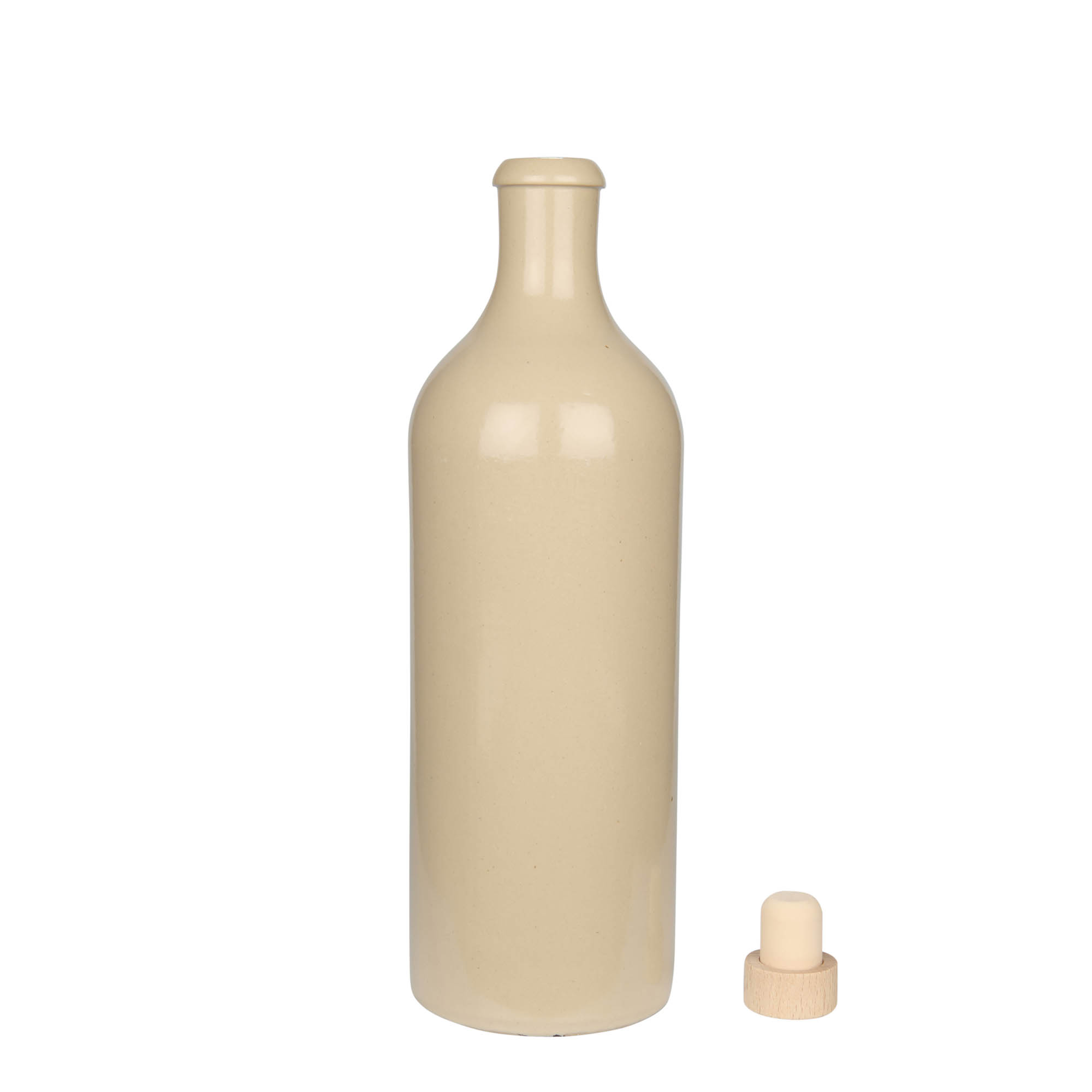 750 ml ulcior de lut, ceramică, bej, gură: dop de plută 750 ml ulcior de lut, ceramică, bej, gură: dop de plută