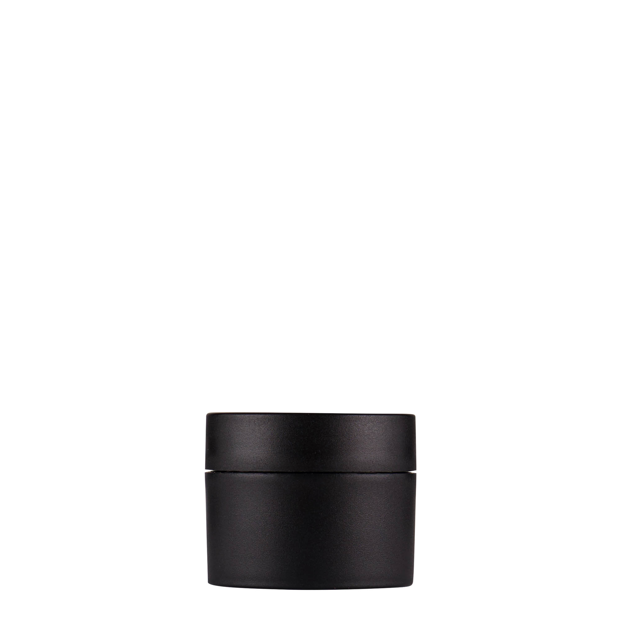 15 ml cutie din plastic „Antonella”, PP, negru, deschidere: capac cu filet