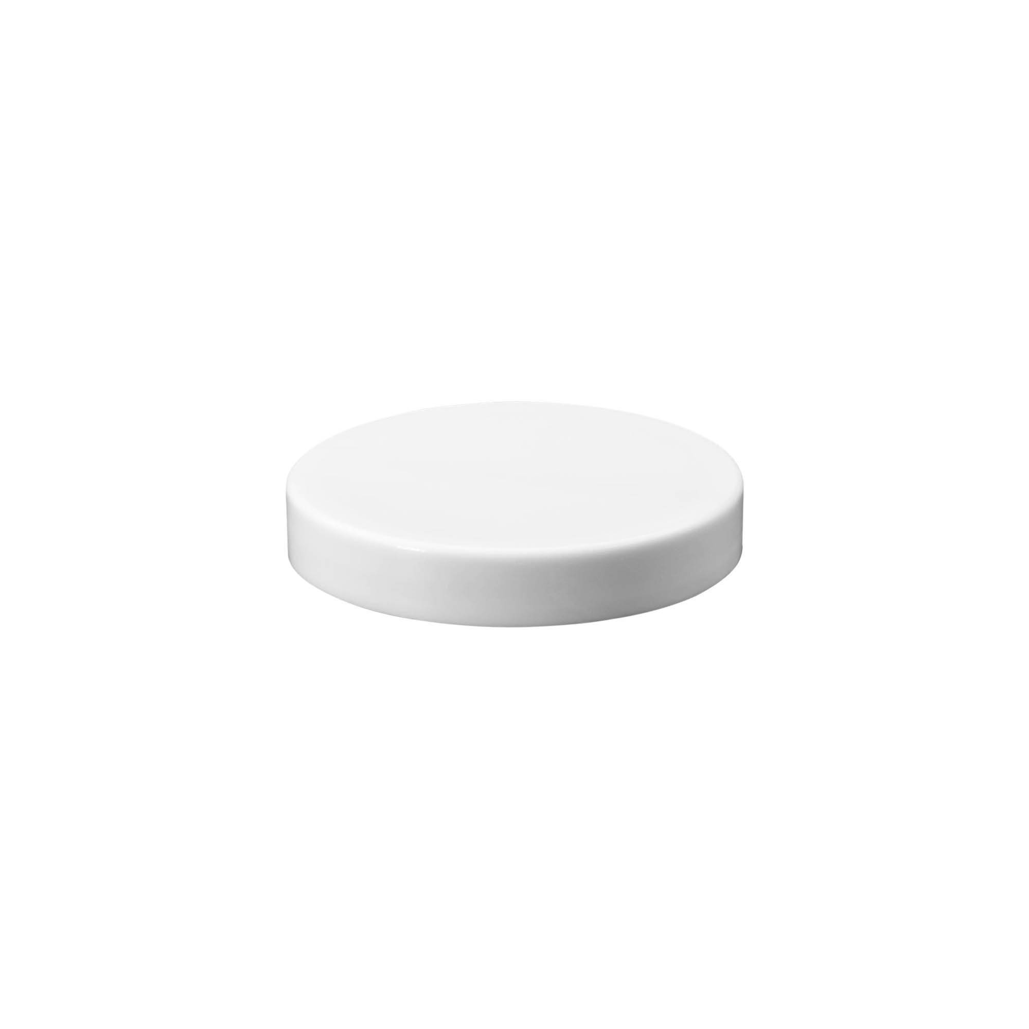 Capac cu filet, plastic PP, alb, pentru gura: 70/400 Capac cu filet, plastic PP, alb, pentru gura: 70/400