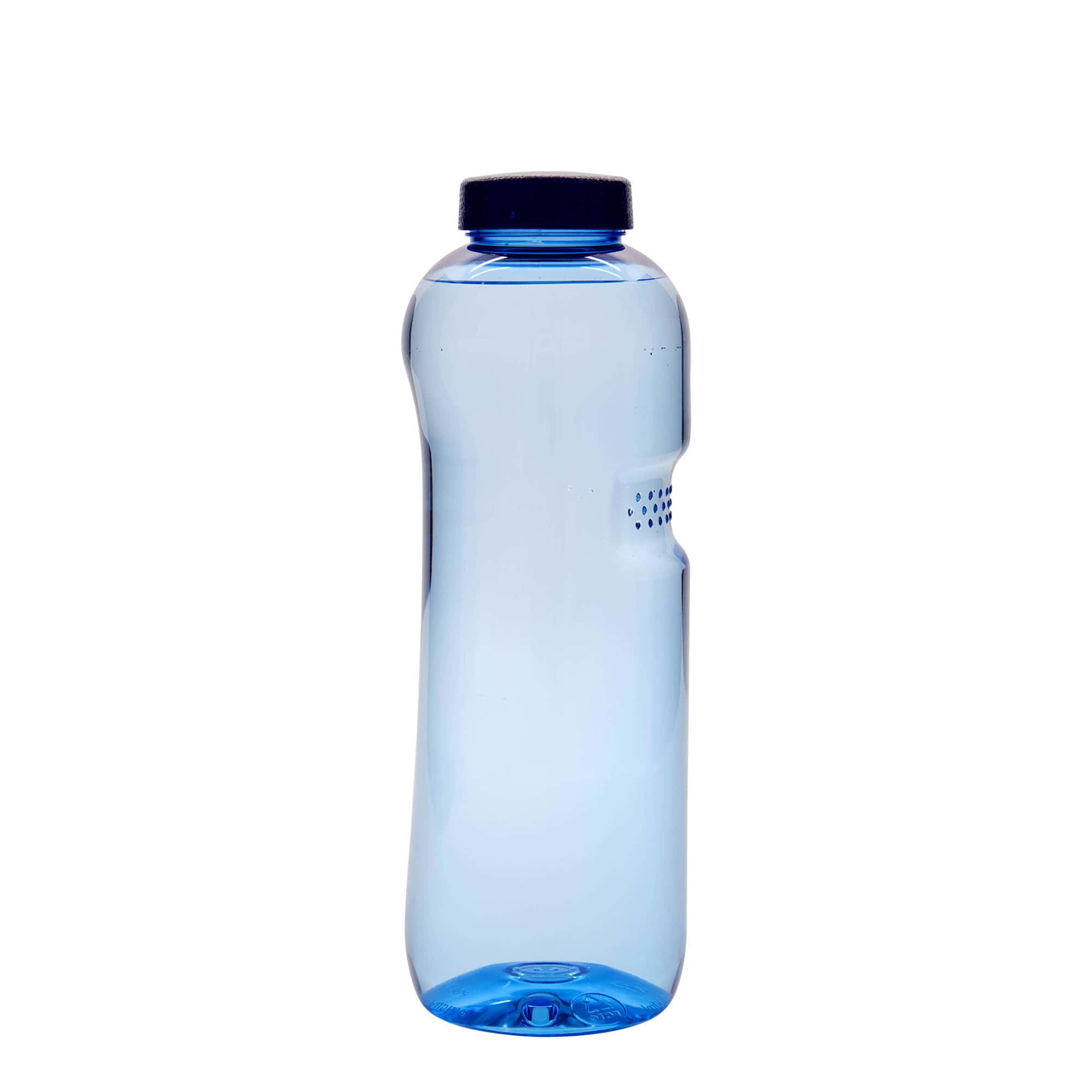 1.000 ml sticlă PET pentru băut 'Kavodrink', plastic, albastru