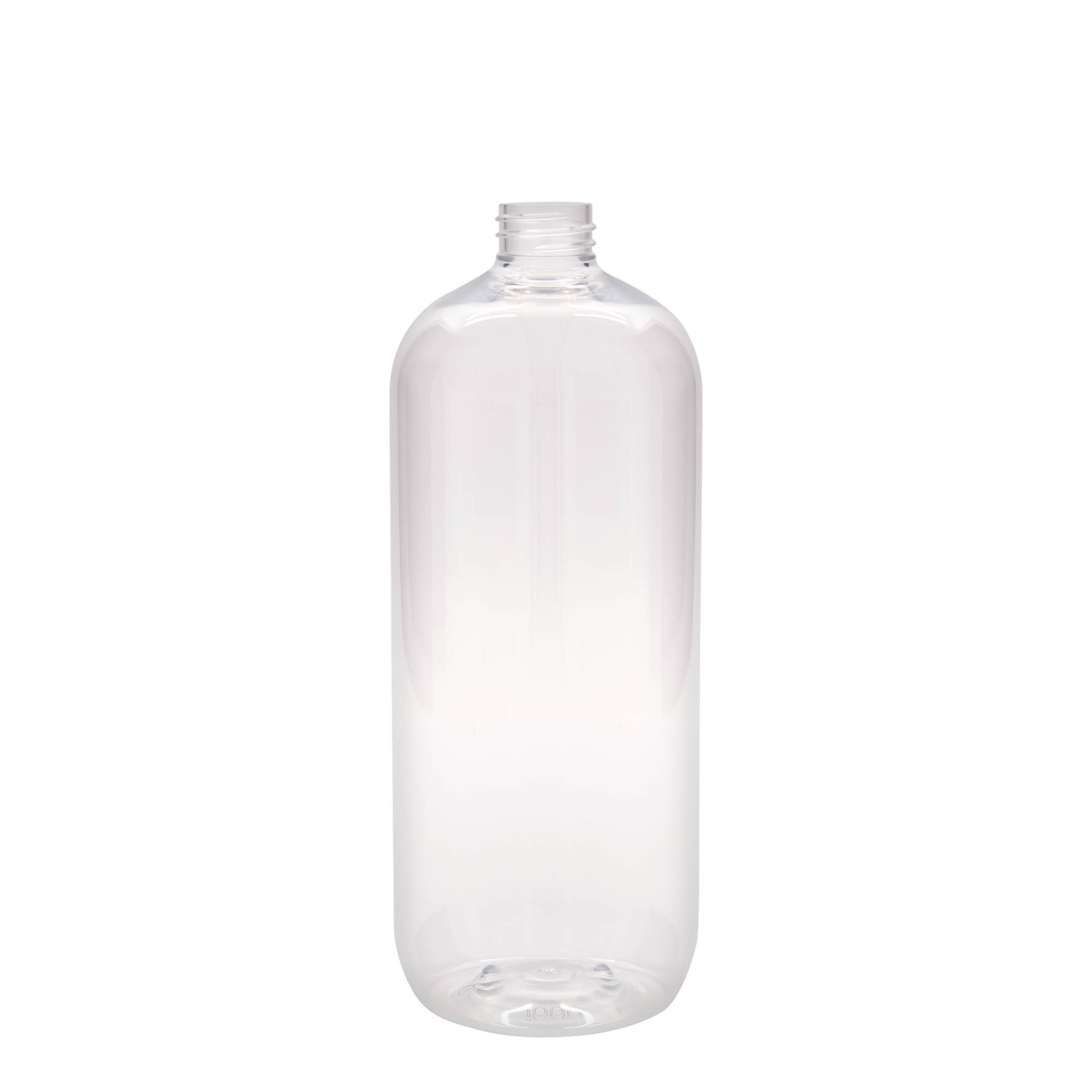 1.000 ml sticlă PET „Boston”, plastic, gura: 28/410