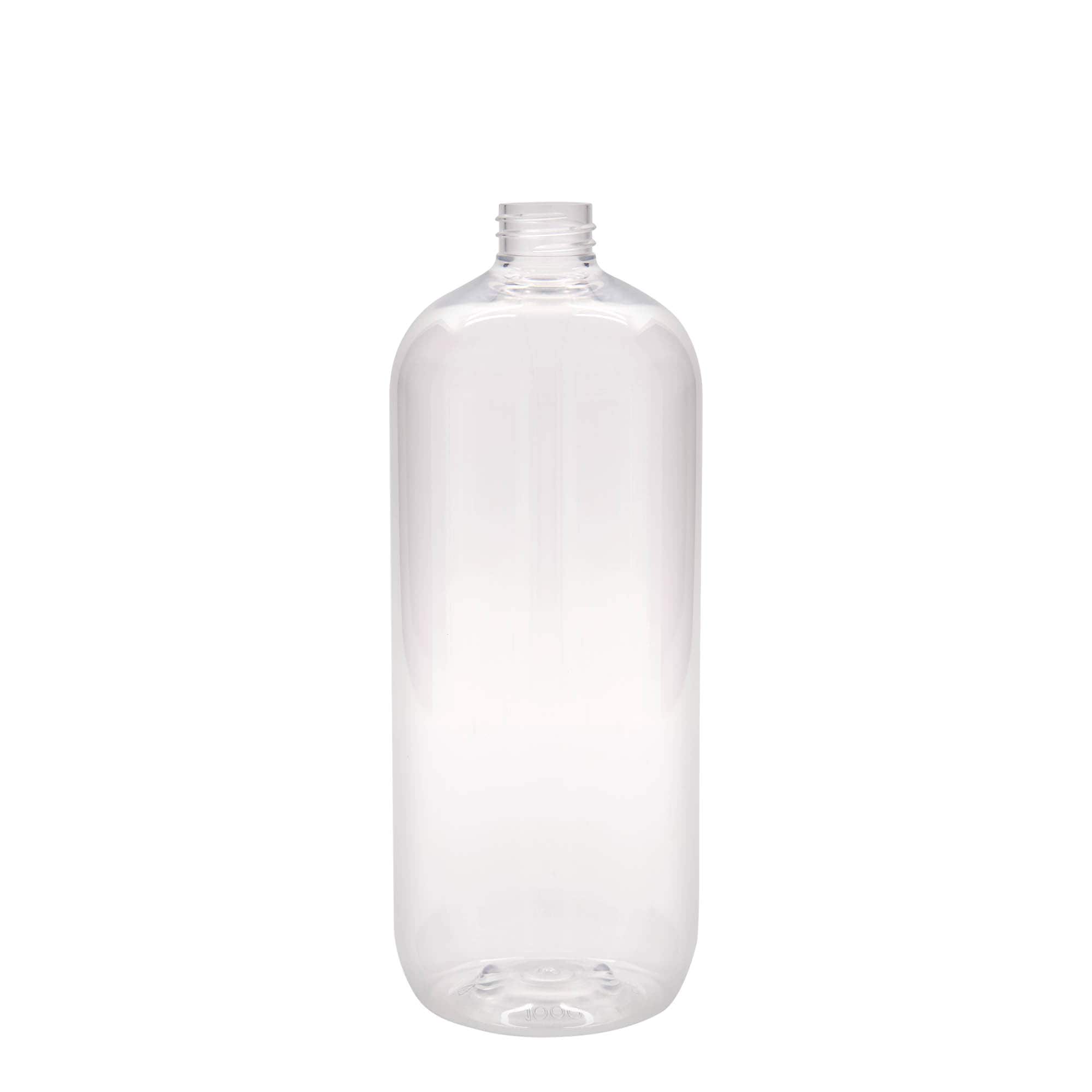 1.000 ml sticlă PET „Boston”, plastic, gura: 28/410