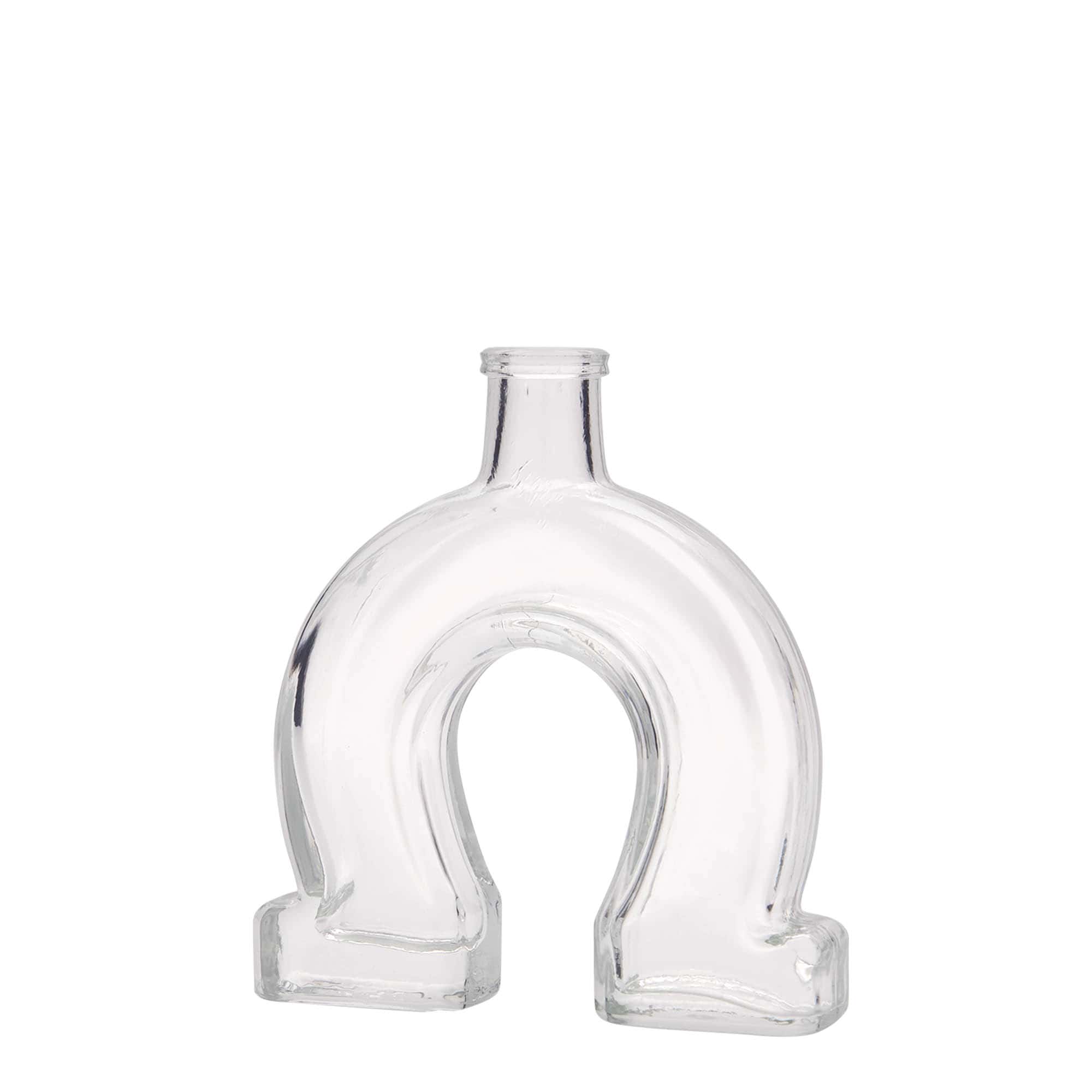 Sticlă de sticlă de 100 ml „Potcoavă”, gura: dop de plută