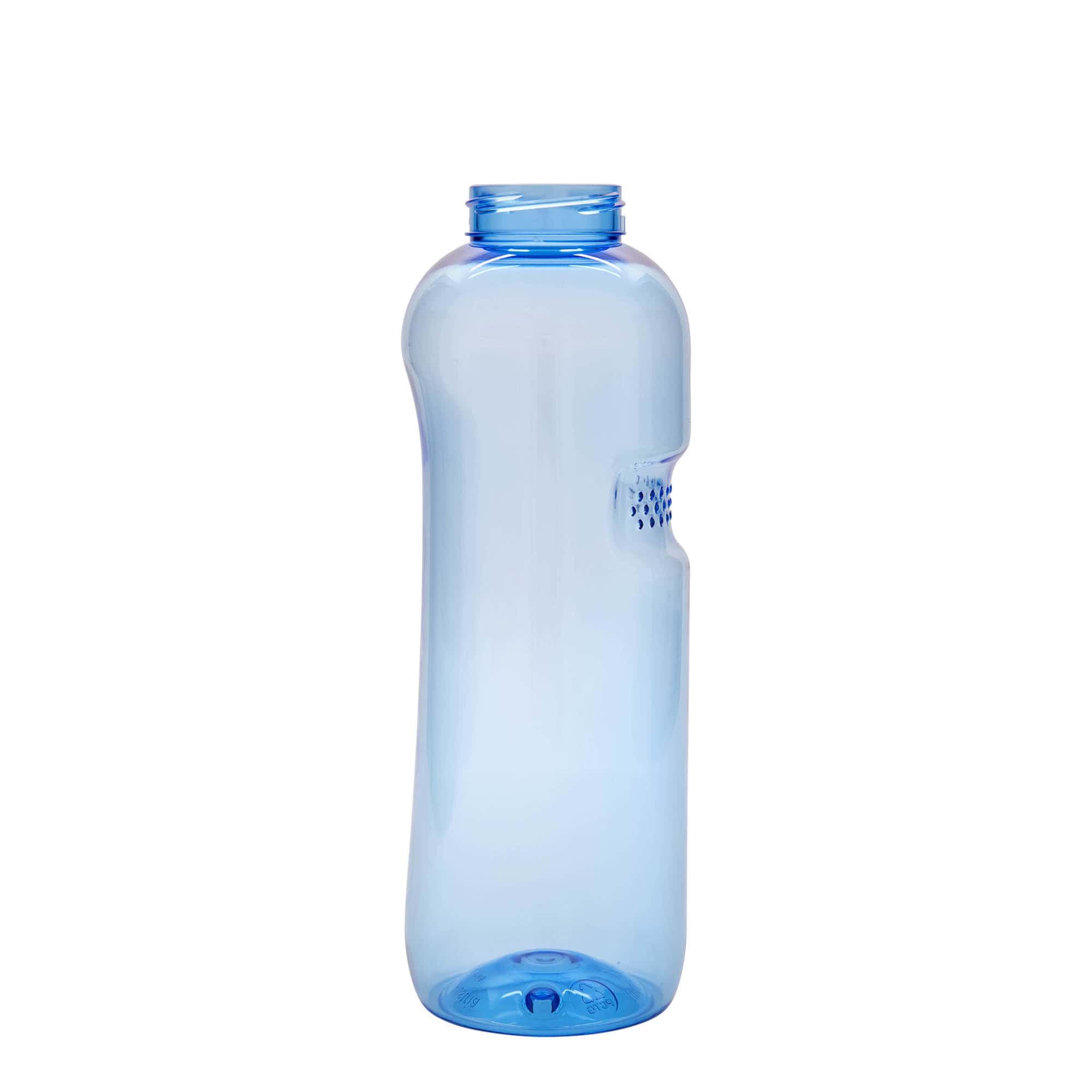 1.000 ml sticlă PET pentru băut 'Kavodrink', plastic, albastru 1.000 ml sticlă PET pentru băut 'Kavodrink', plastic, albastru