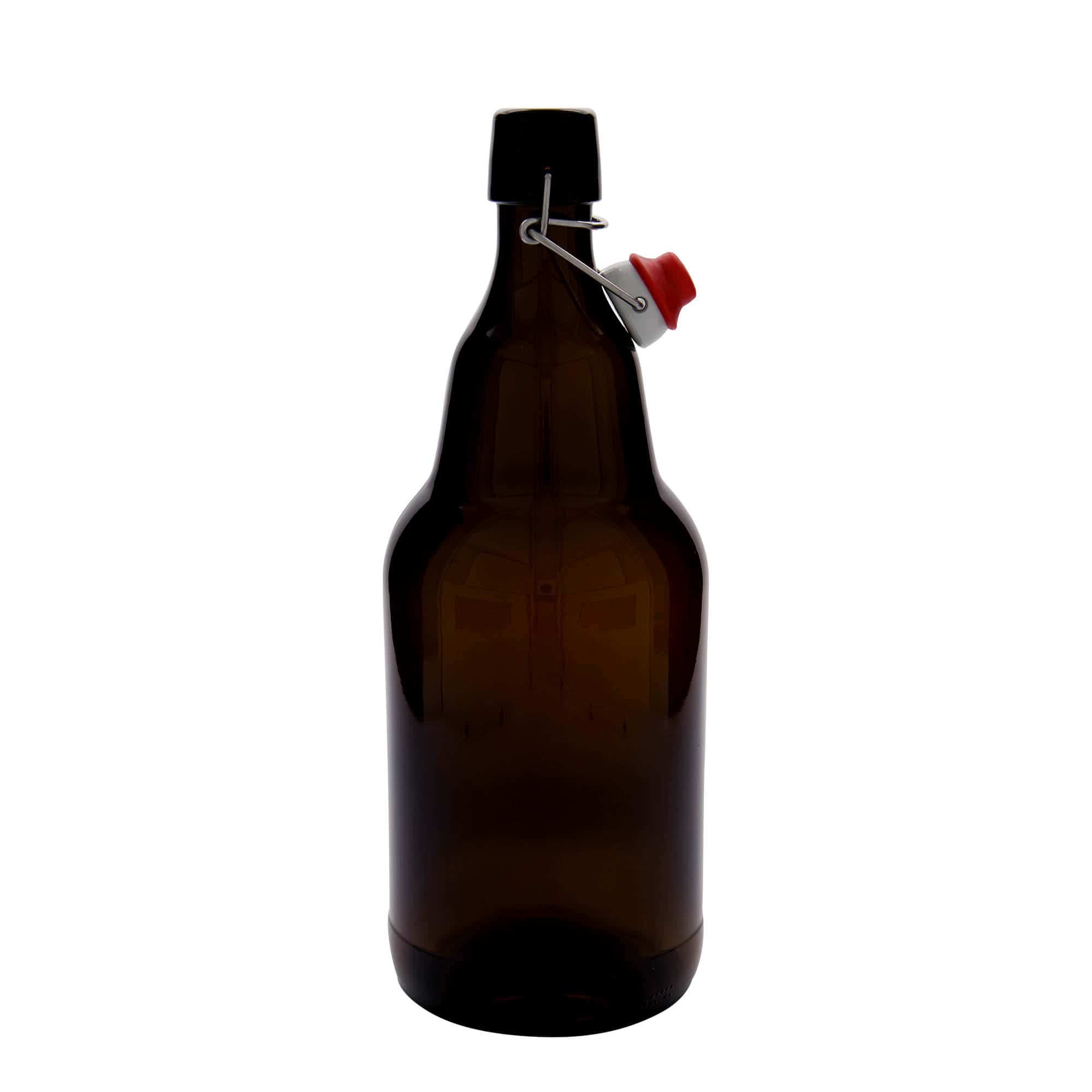 Sticlă de bere 2.000 ml, sticlă, maro, gura: închidere cu clemă Sticlă de bere 2.000 ml, sticlă, maro, gura: închidere cu clemă