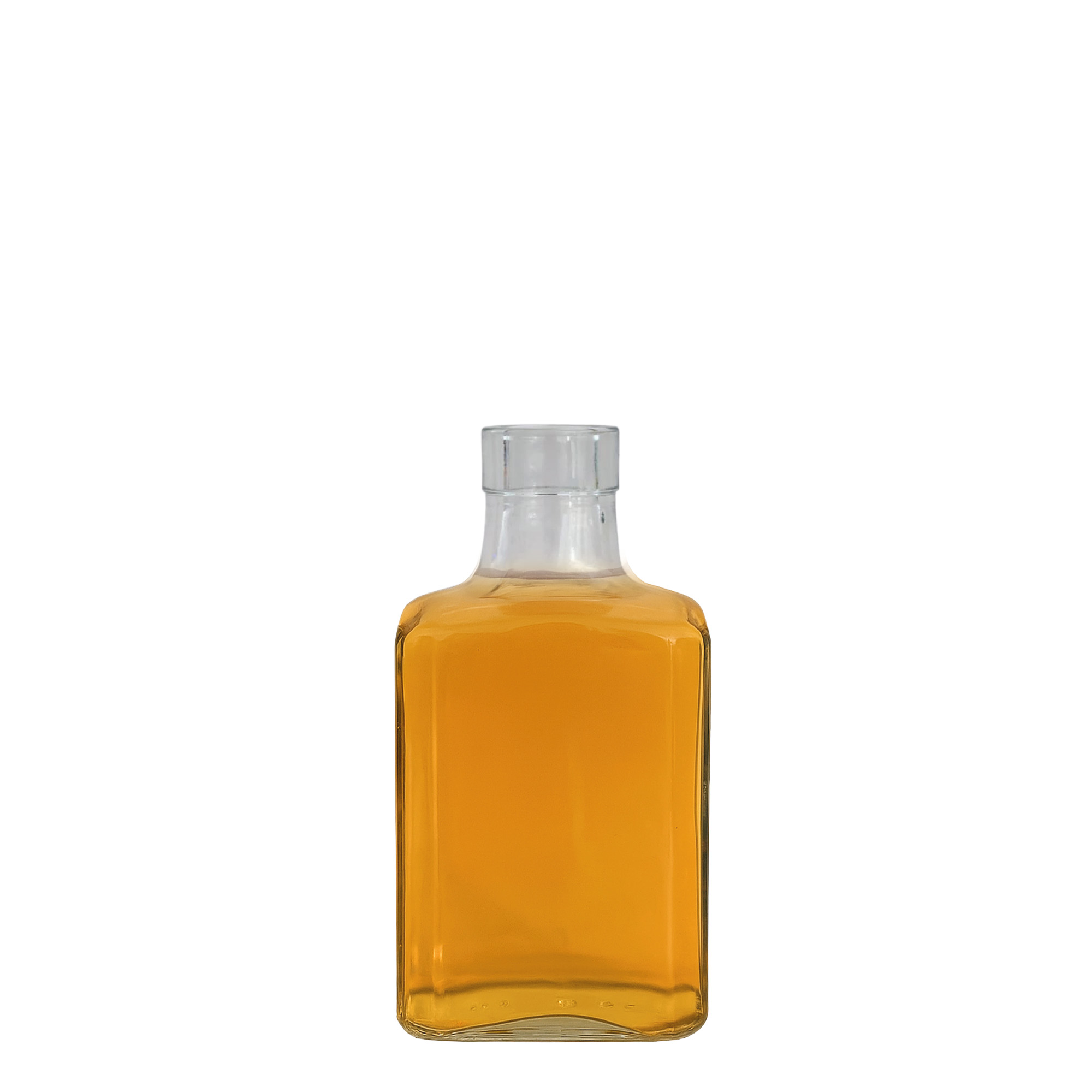 Sticlă de sticlă de 250 ml 'Decanter Quadro Oberband', pătrată, gura: dop Sticlă de sticlă de 250 ml 'Decanter Quadro Oberband', pătrată, gura: dop