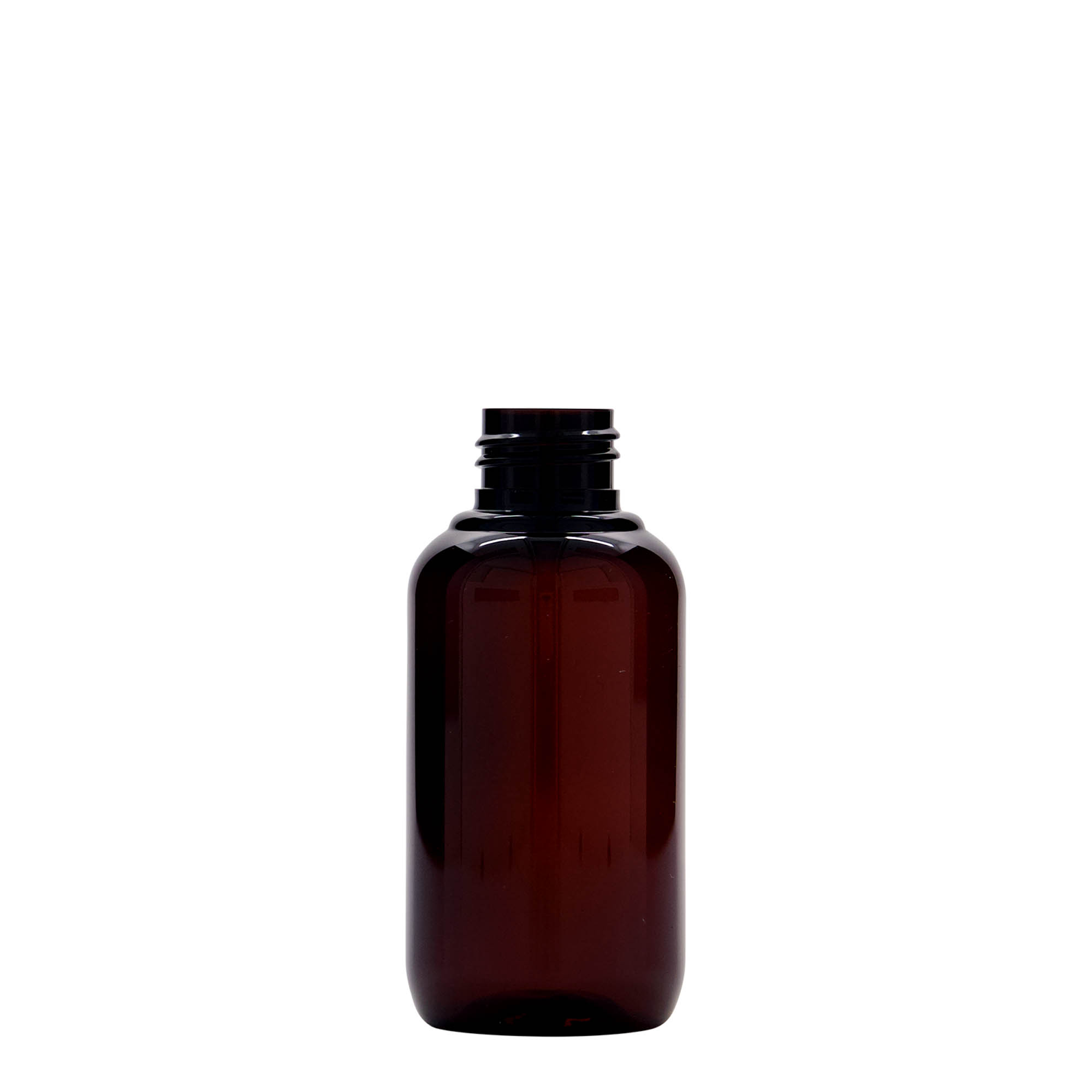 Sticlă din plastic reciclat de 100 ml „Victor's Best”, PCR, maro, gât: 24/410