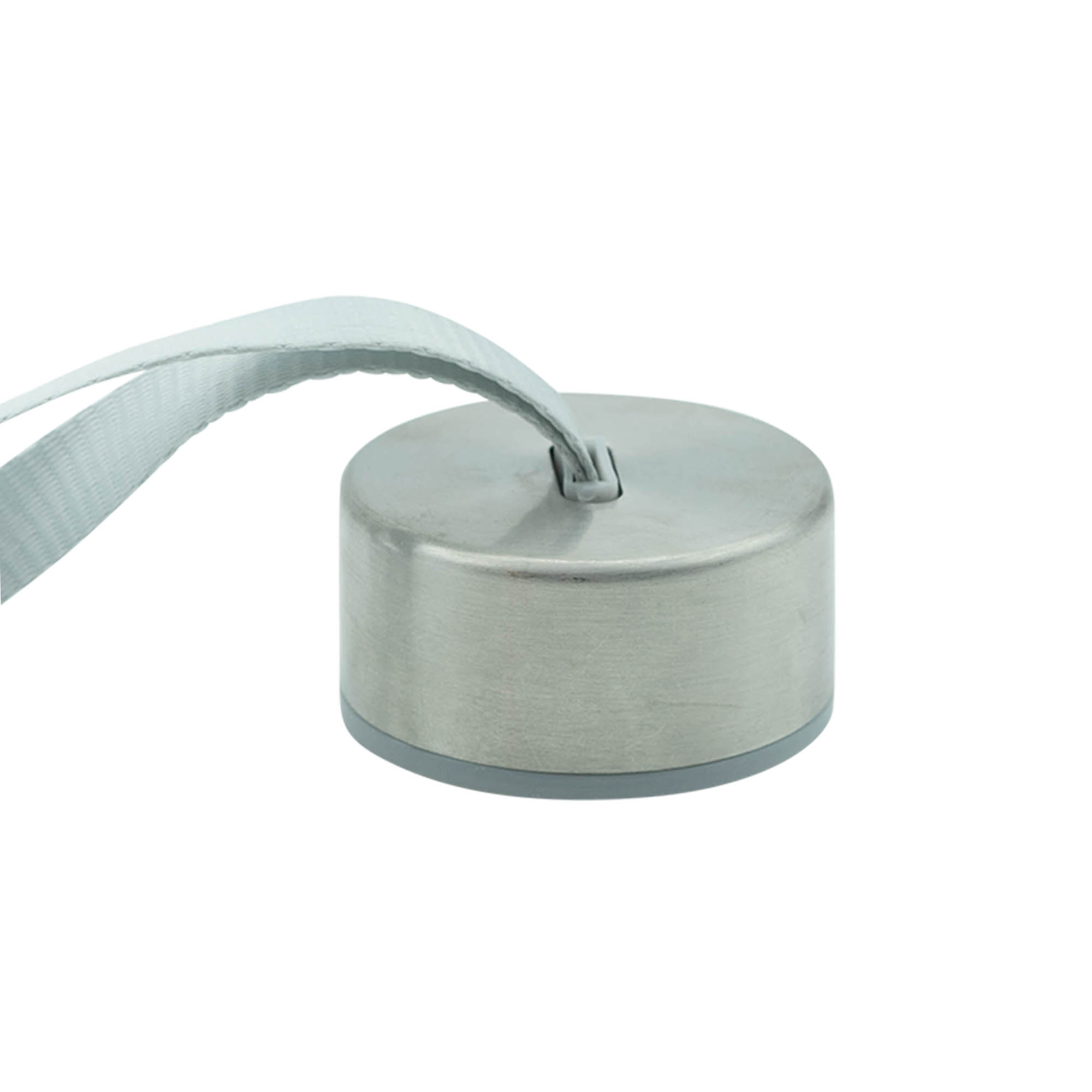 Capac cu filet „Perseus” cu bandă, metal, argintiu