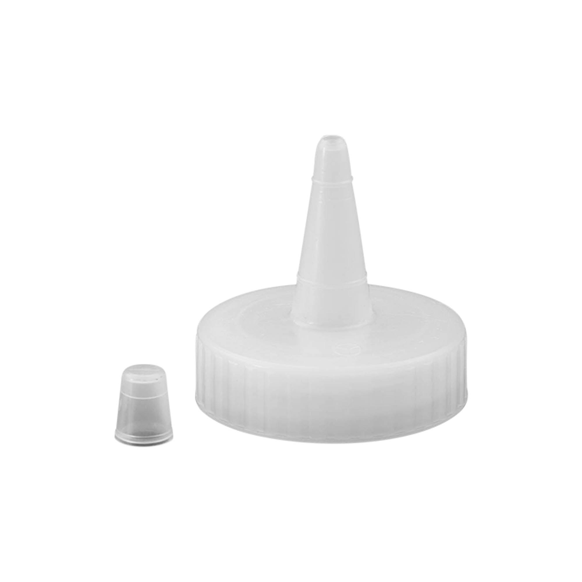 Capac cu filet pentru duză de pulverizare, plastic PP, alb, pentru deschidere: 38/400 Capac cu filet pentru duză de pulverizare, plastic PP, alb, pentru deschidere: 38/400