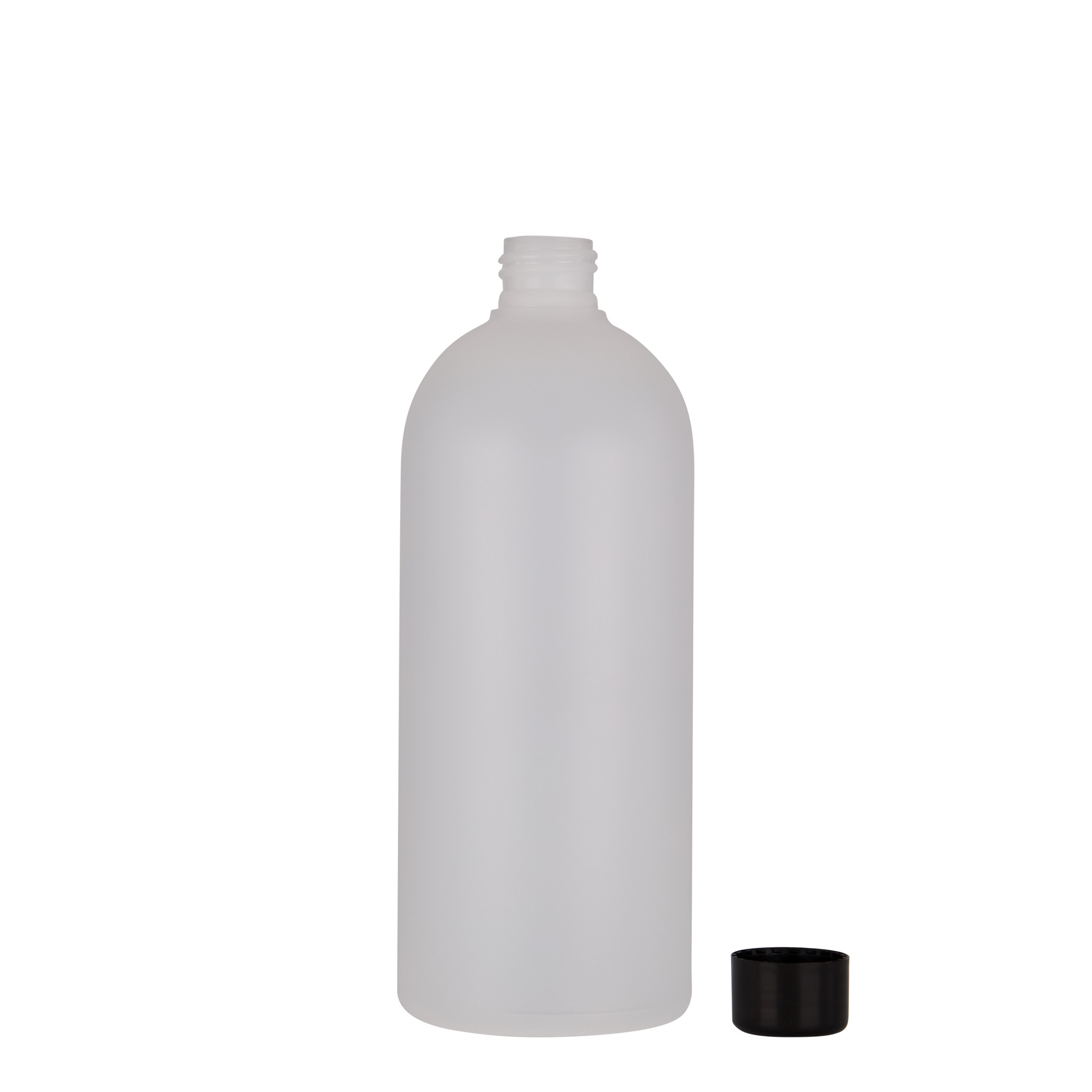 Flacon din plastic de 500 ml „Tuffy”, HDPE, natural, gura: 24/410