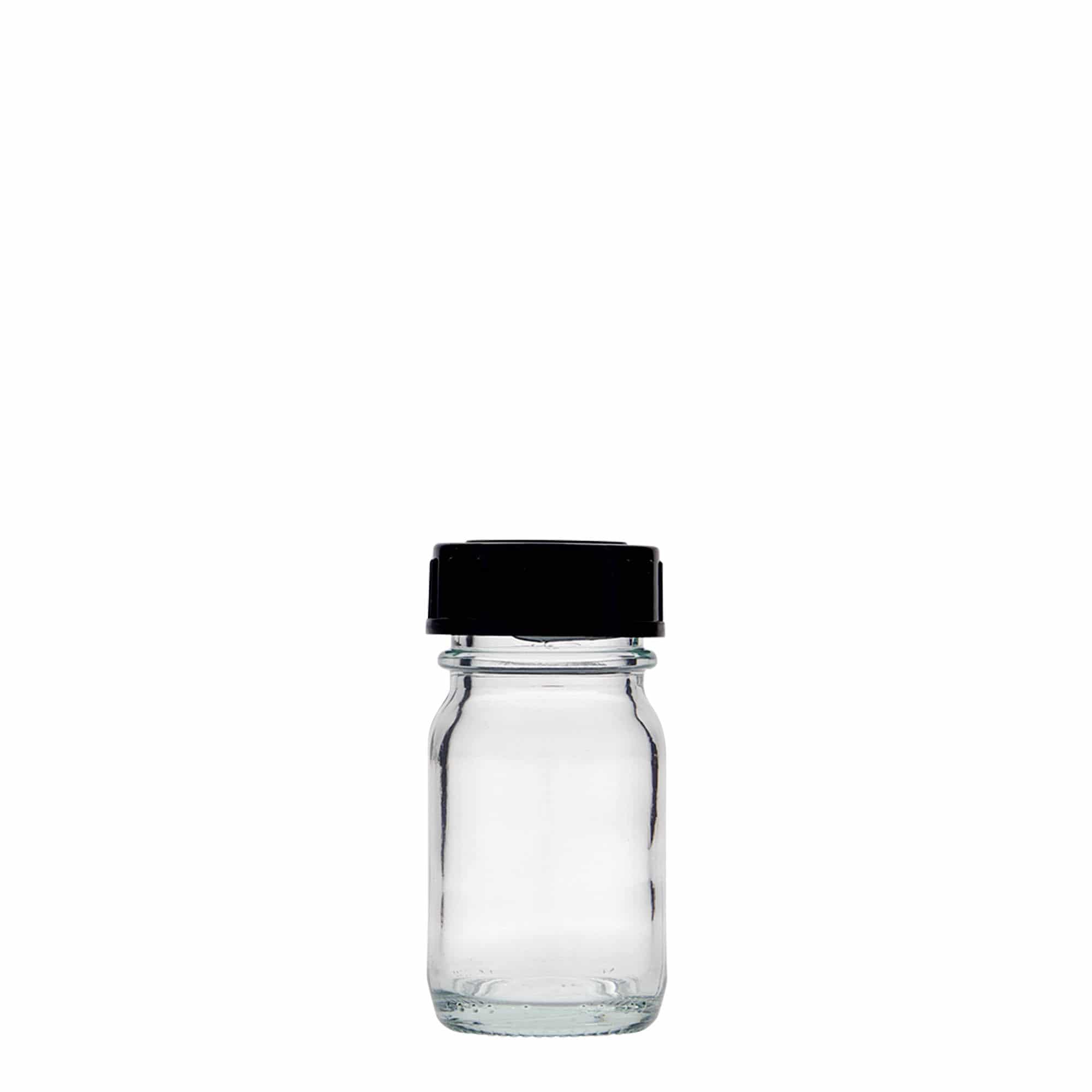 30 ml sticlă cu gât larg, deschidere: DIN 32