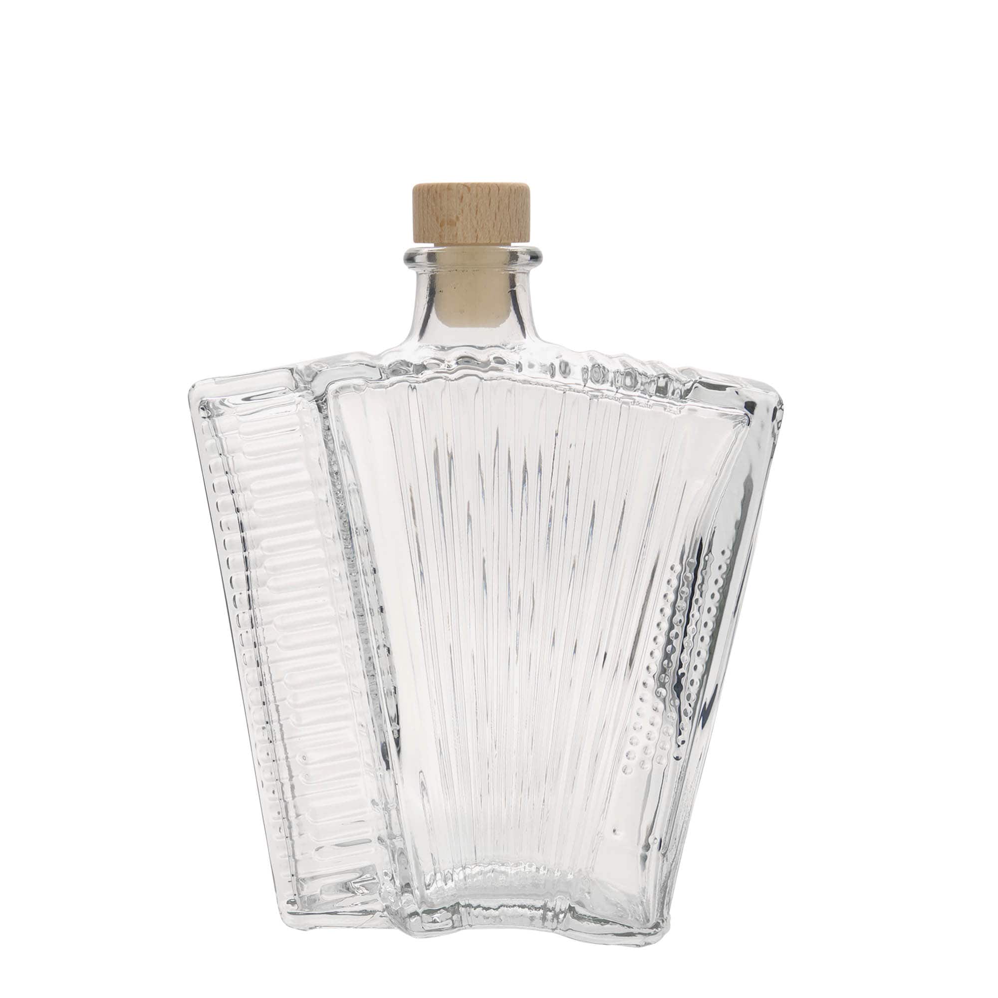 Sticlă de sticlă de 500 ml „Acordeon”, gura: dop de plută