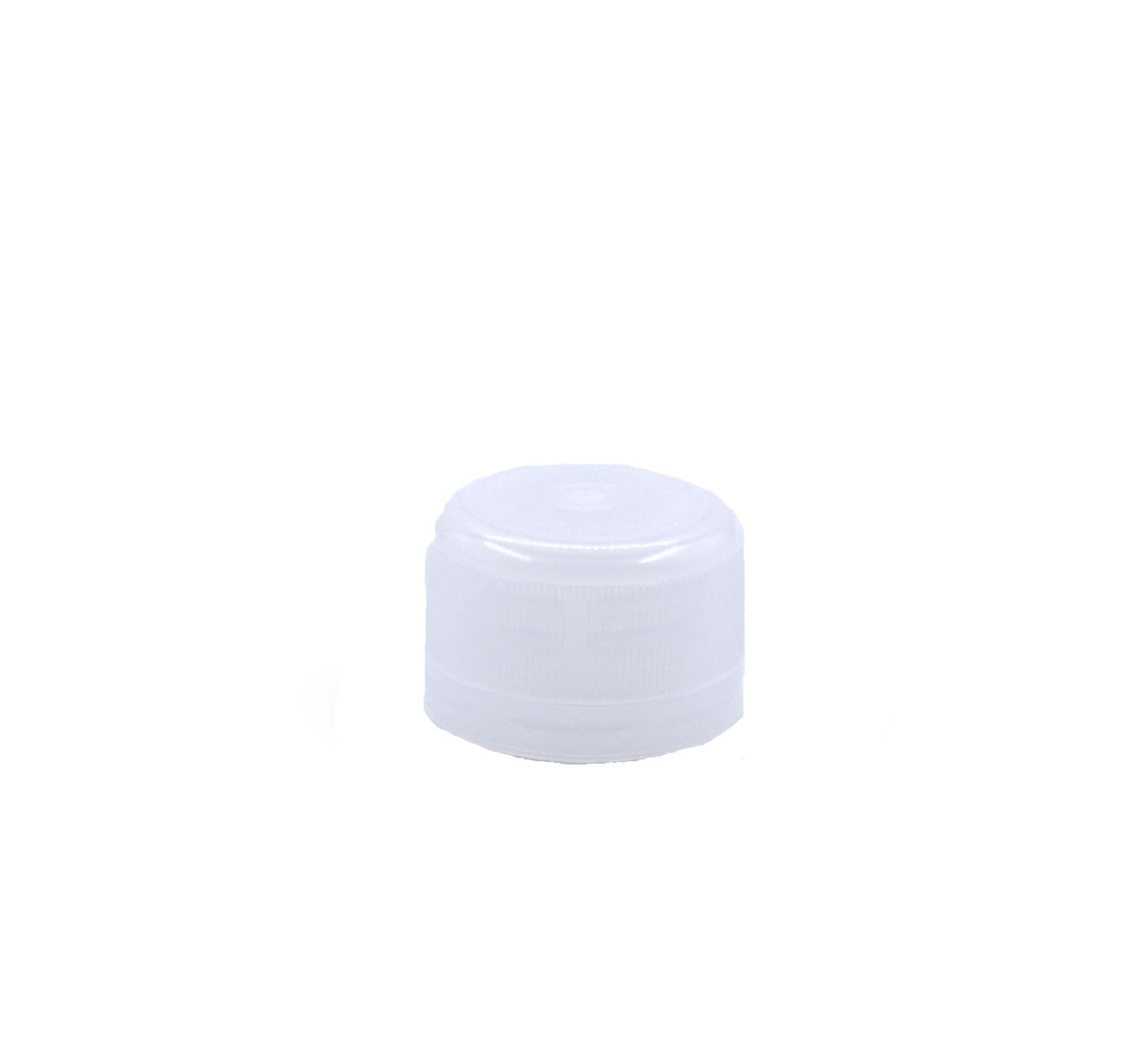 Capac cu filet, plastic PP, alb, pentru gura: PCO28