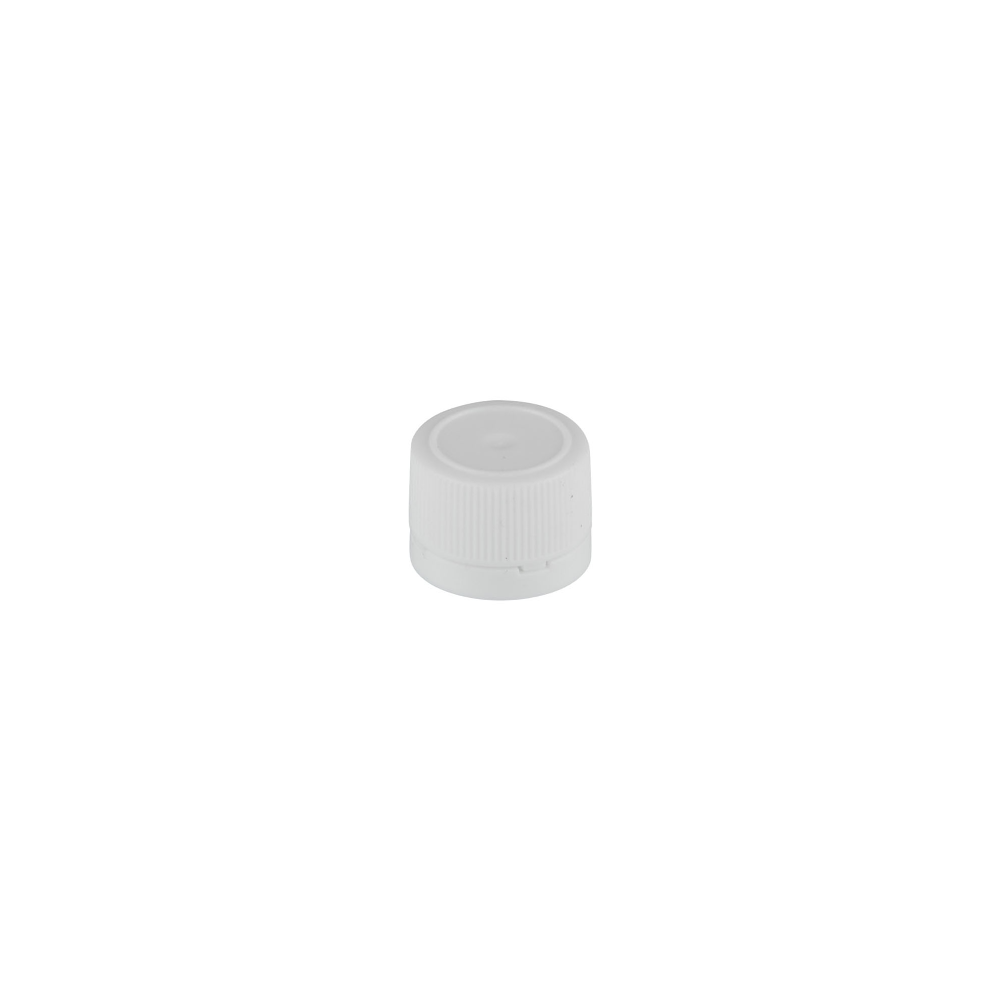 Capac cu filet pentru tuburi PET, plastic, alb