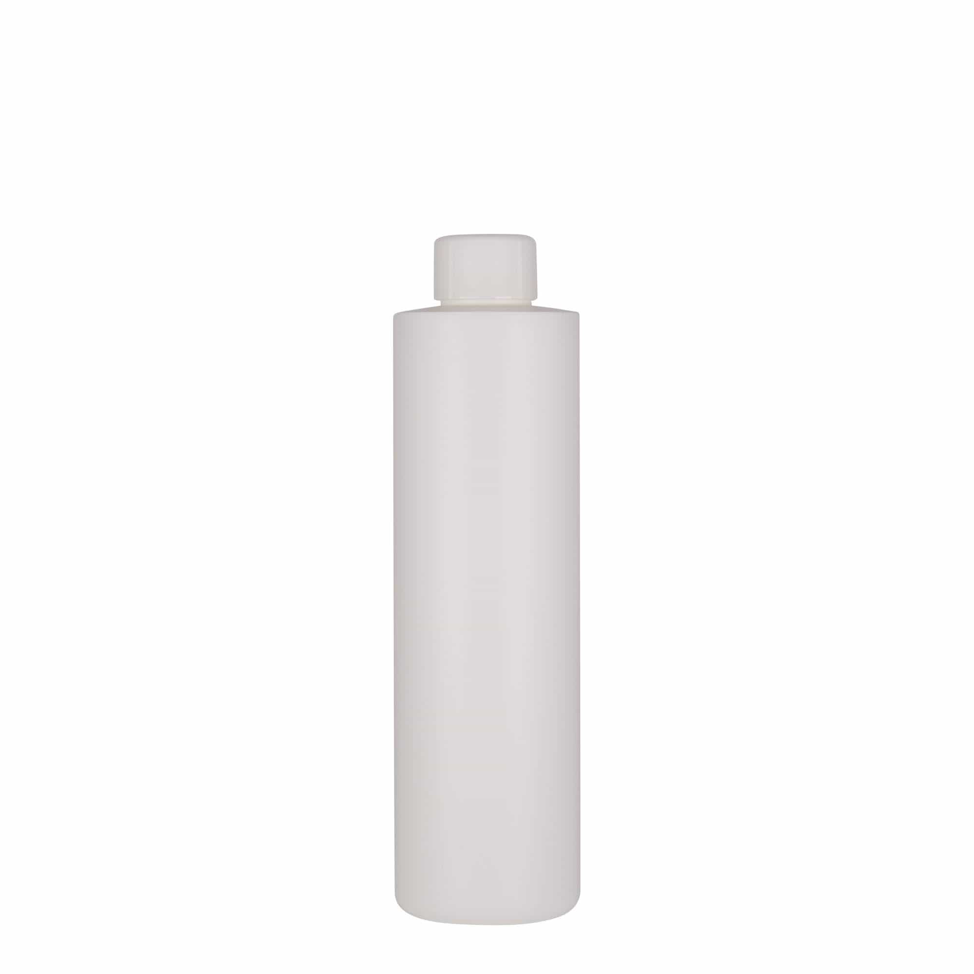 250 ml sticlă din plastic „Pipe”, HDPE, albă, gura: 24/410