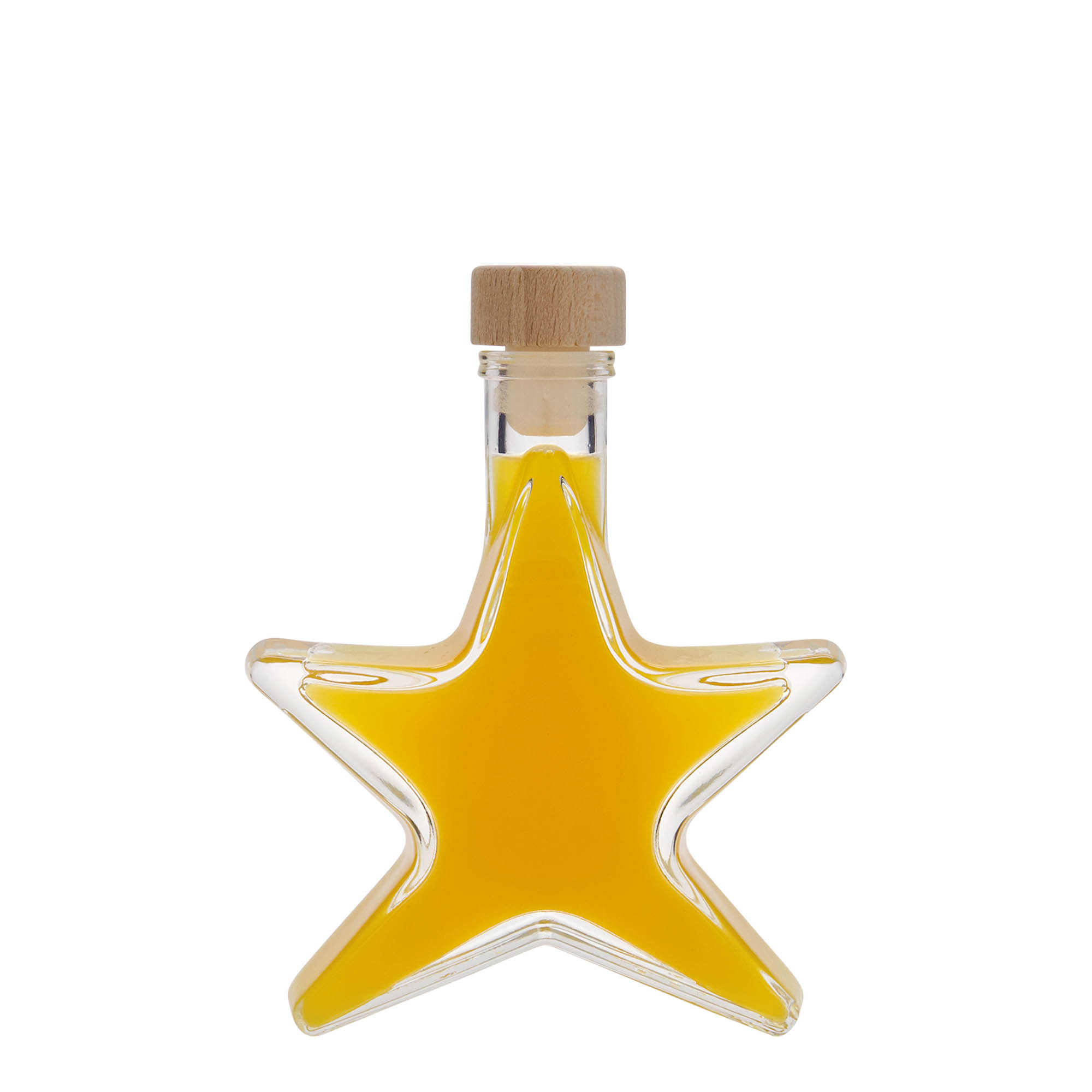 Sticlă de 100 ml „Stea”, gura: plută Sticlă de 100 ml „Stea”, gura: plută