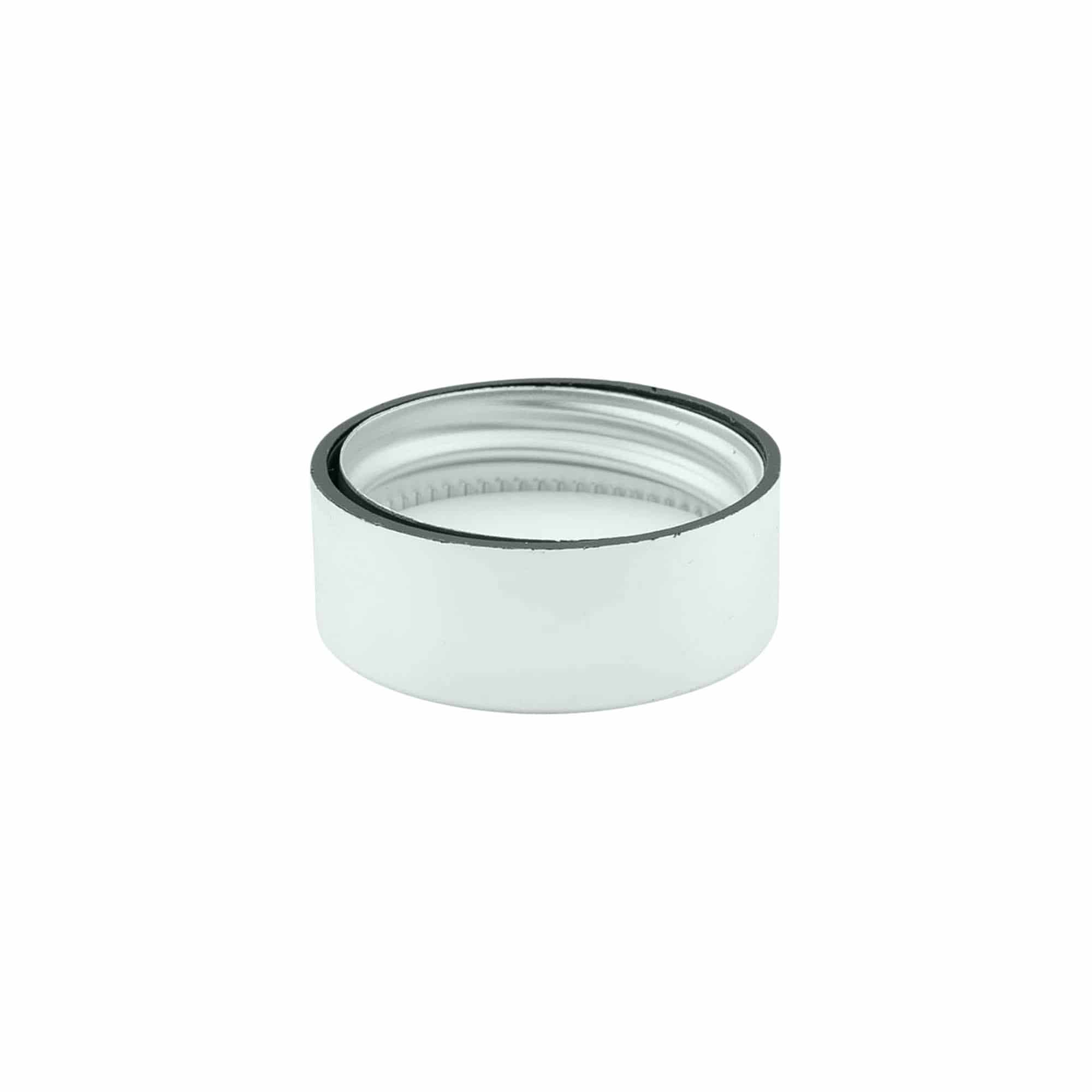 Capac cu filet, plastic ABS, argintiu, pentru gura: GPI 33/400