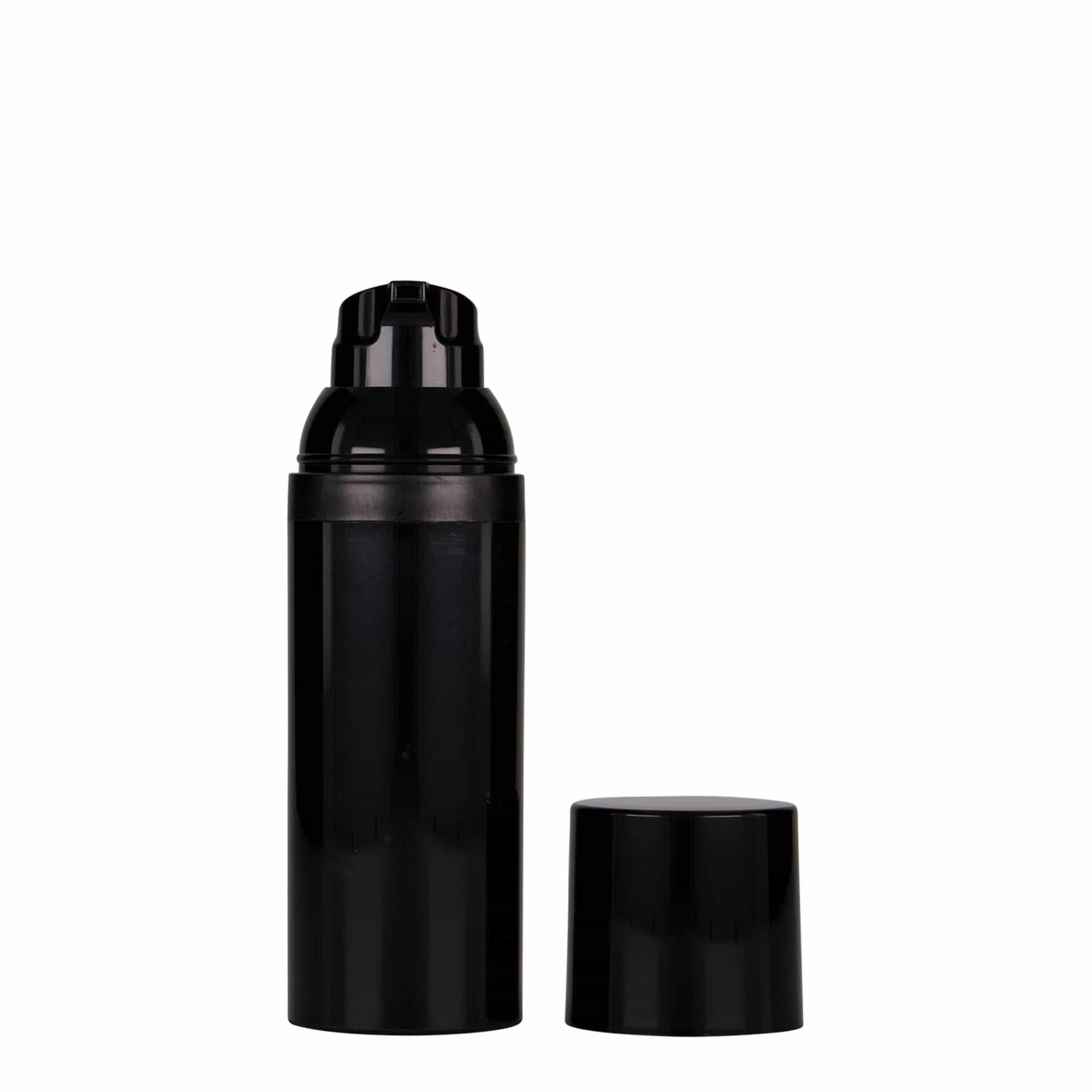 50 ml dozator airless „Mezzo”, plastic PP, negru