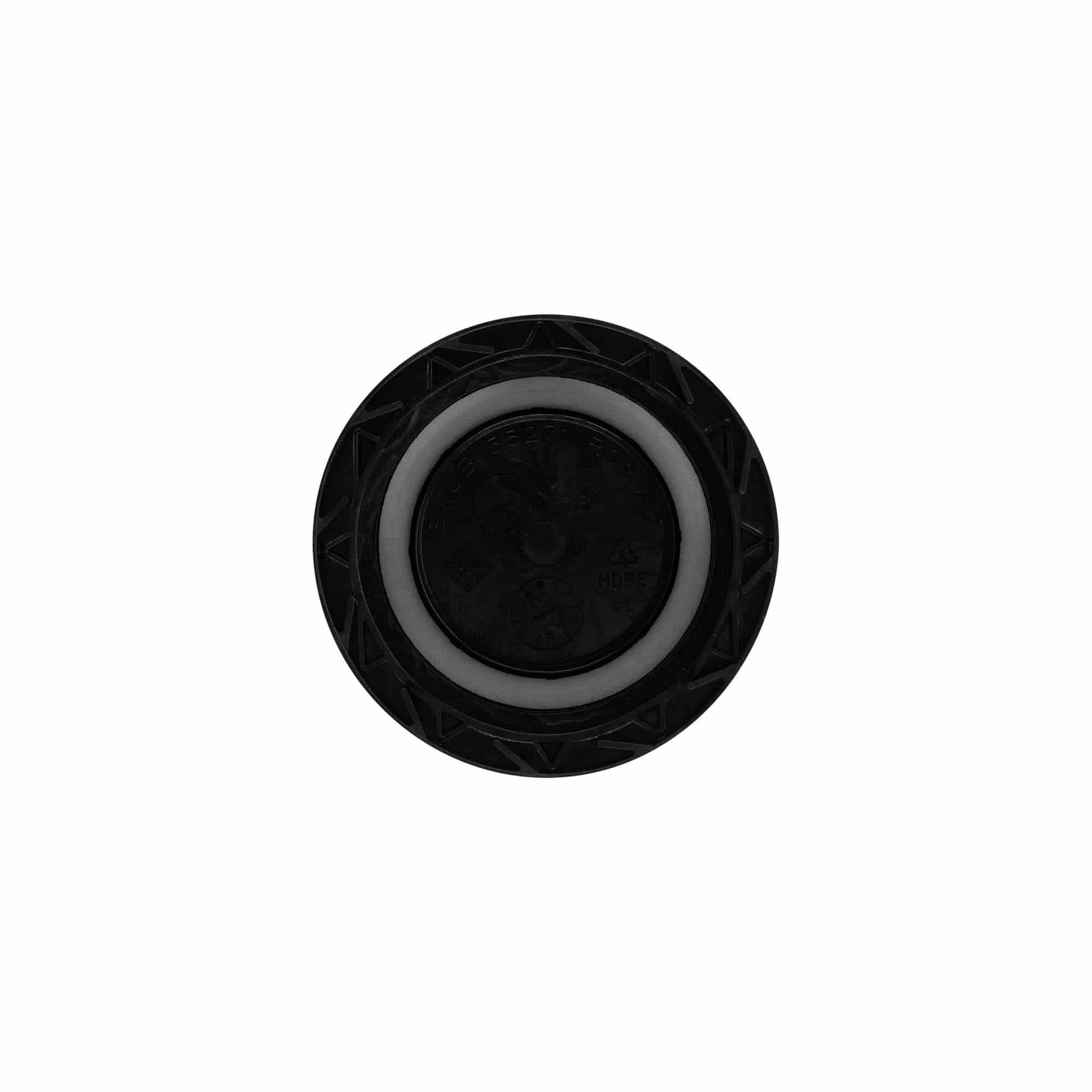 Capac cu filet, plastic PP, negru, pentru deschidere: ND55