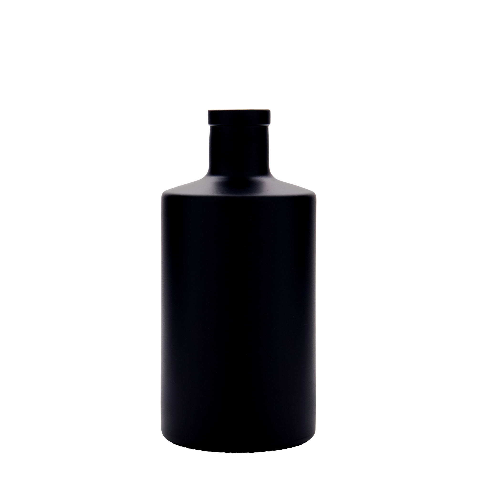 Sticlă de sticlă de 500 ml „Caroline”, neagră, gura: dop de plută Sticlă de sticlă de 500 ml „Caroline”, neagră, gura: dop de plută