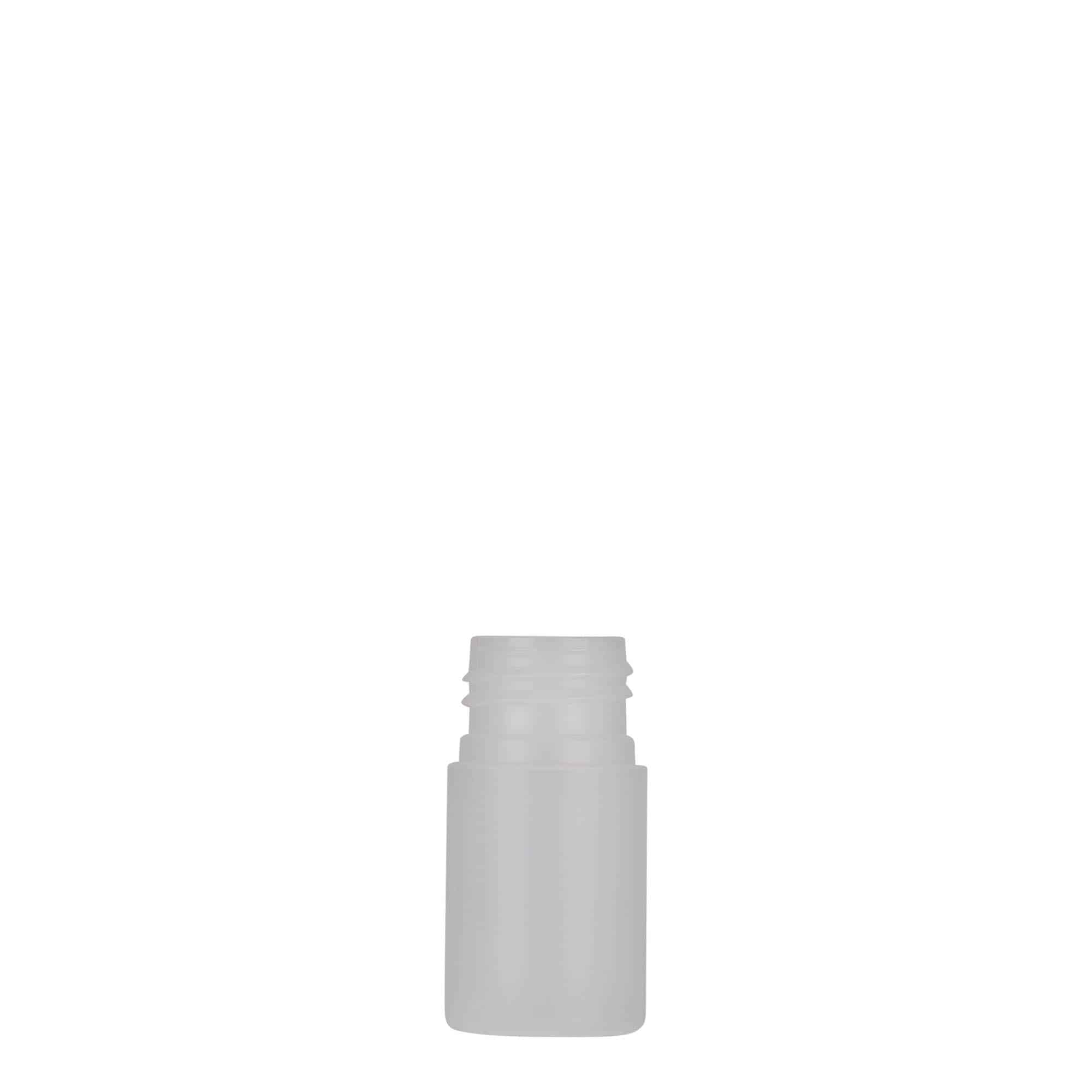 Sticlă din plastic de 15 ml „Tuffy”, HDPE, natural, gura: 24/410