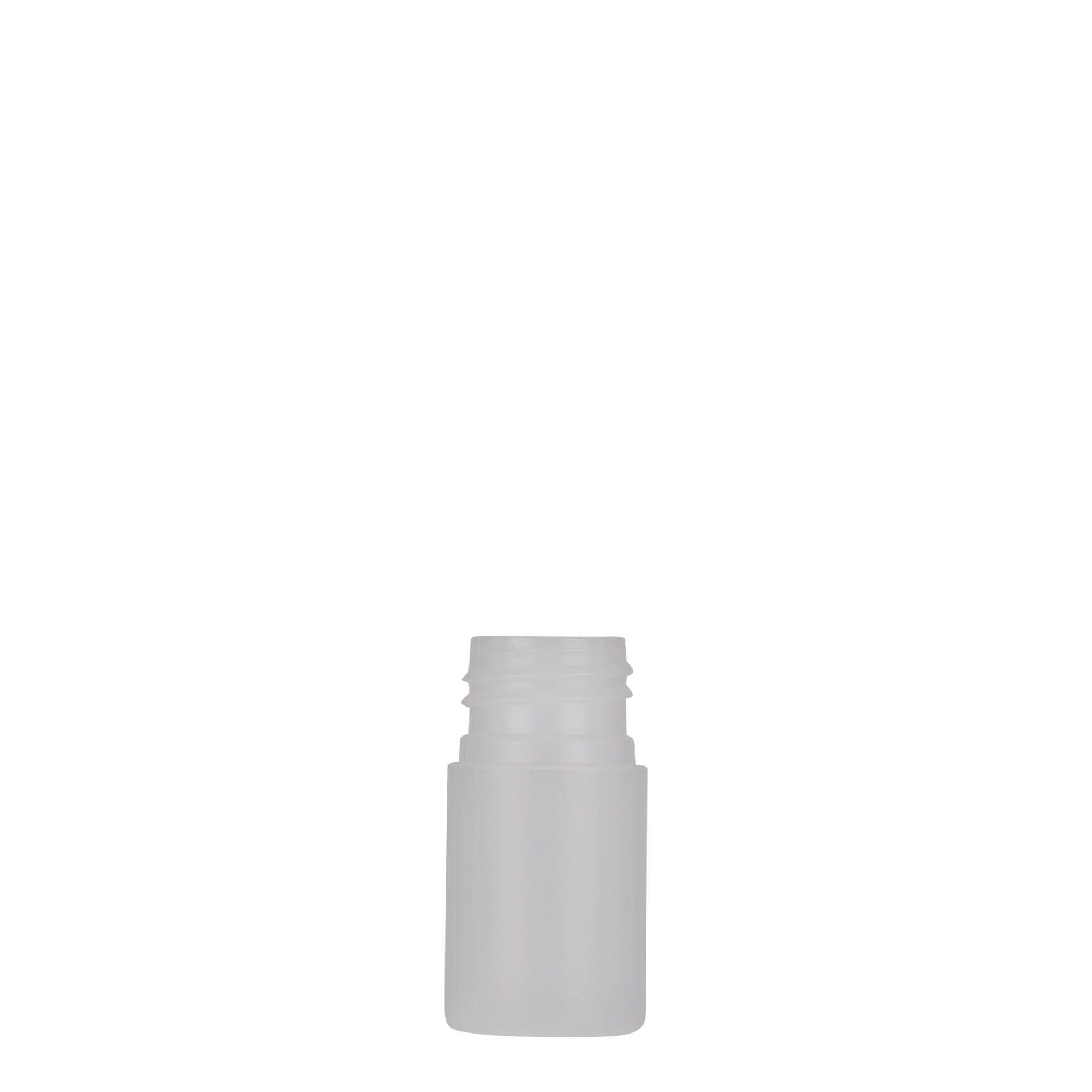 Sticlă din plastic de 15 ml „Tuffy”, HDPE, natural, gura: 24/410