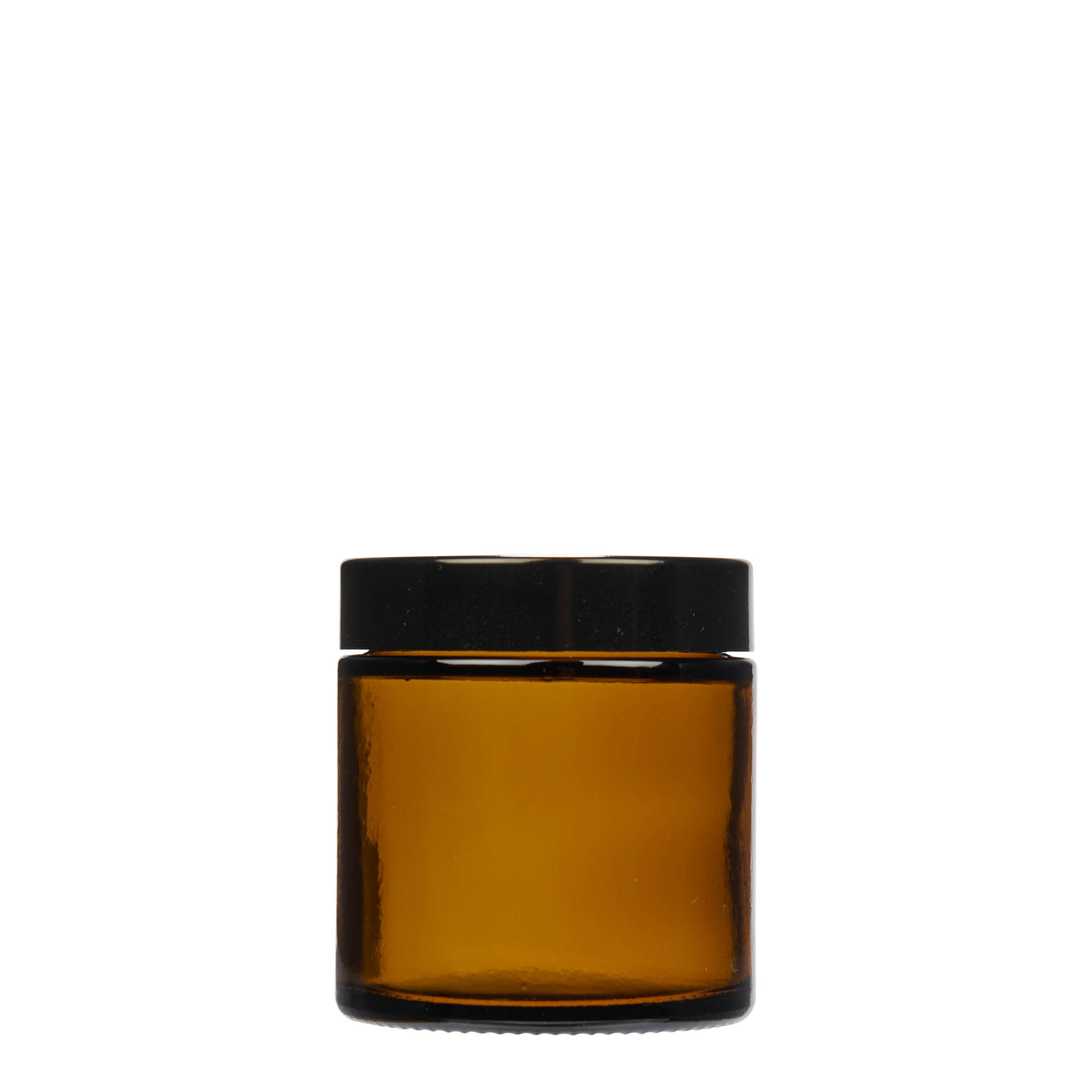 120 ml borcan „Brown Line”, sticlă, maro, gura: capac cu filet
