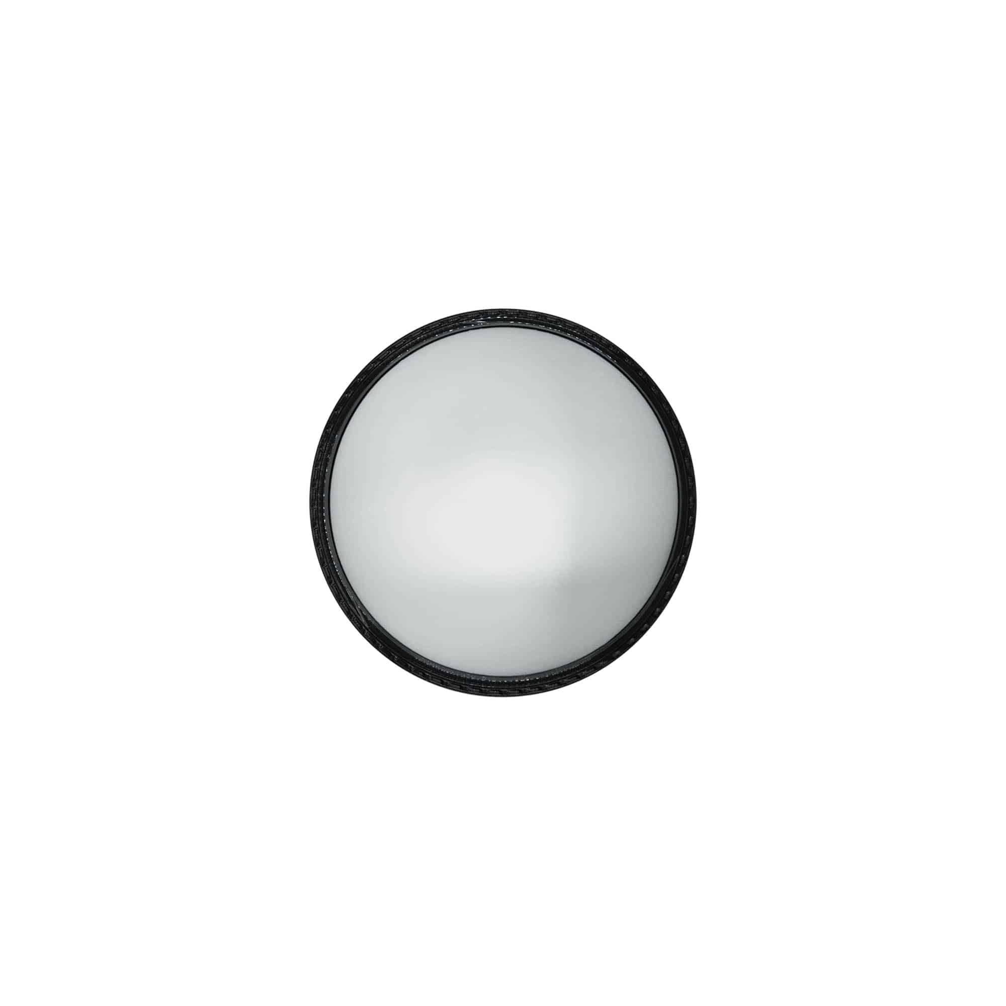 Capac cu filet pentru 50 ml „Antonella”, plastic PP, negru